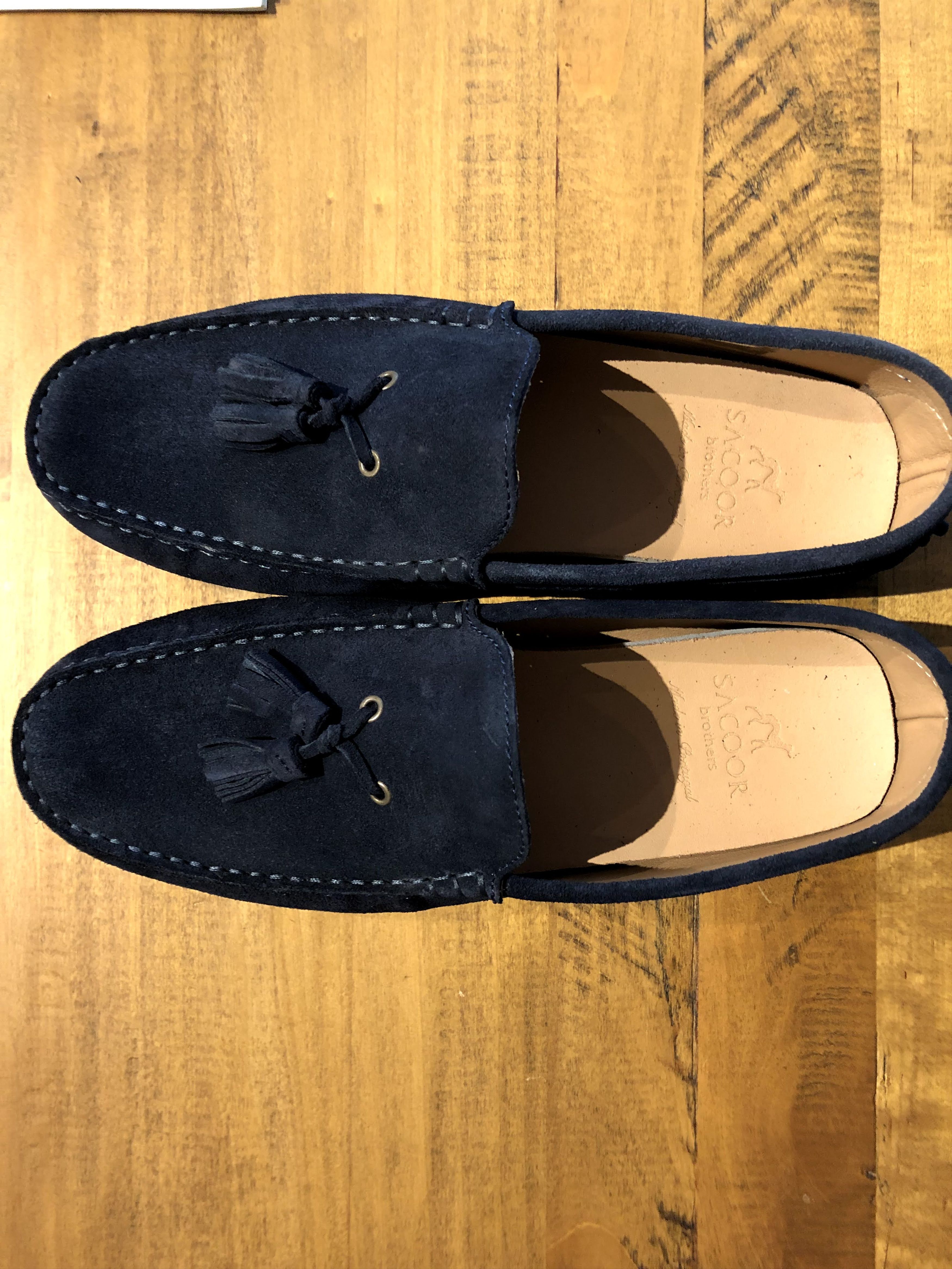 Vintage Sacoor Brothers Suede Shoe Blue | Grailed