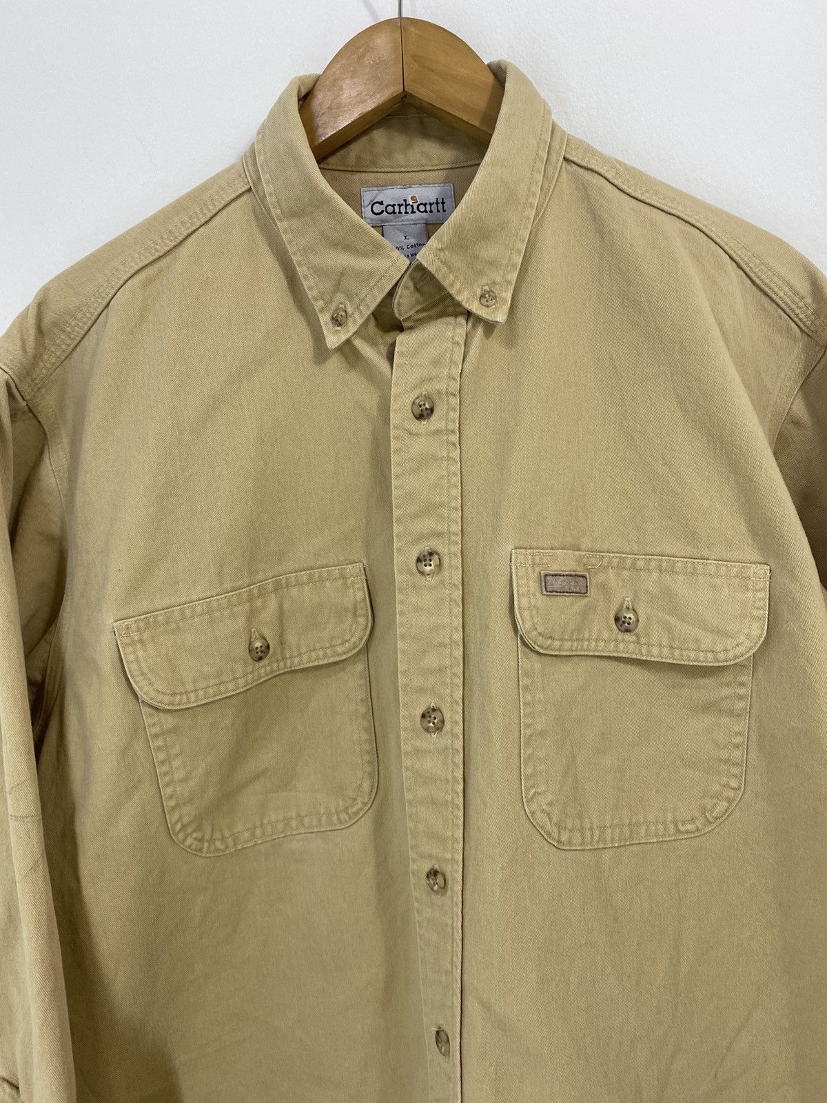 Carhartt Carhartt Solid Botton Up Shirt Double Pocket Design Size US L / EU 52-54 / 3 - 4 Thumbnail