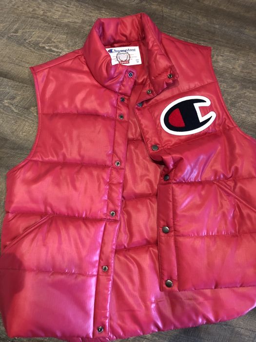 Supreme Supreme®/Champion® Puffy Vest Red | Grailed