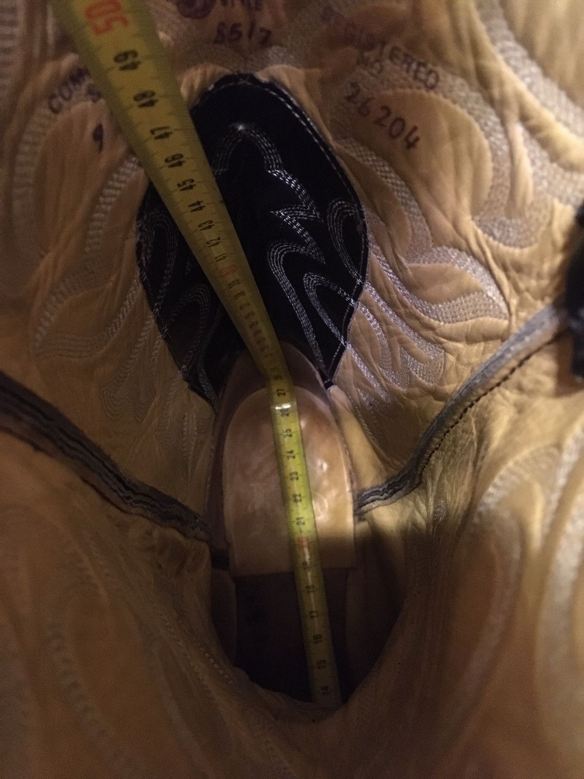 Justin × Vintage Justin Black Leather Pattern Boots 9D Made in USA Size US 9 / EU 42 - 10 Thumbnail