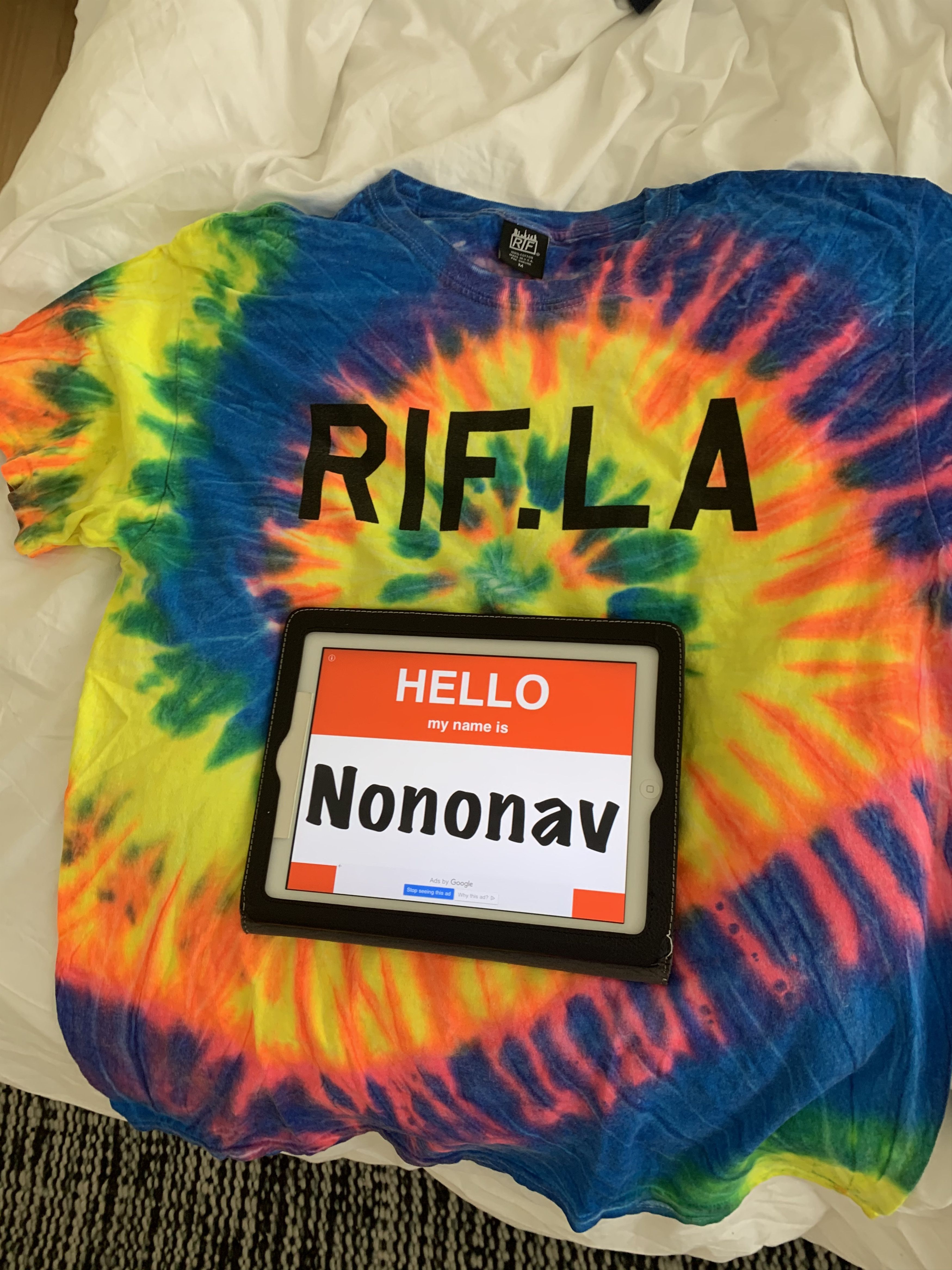 RIF LA RIFLA Tie Dye Logo Tee M Size US M / EU 48-50 / 2 - 1 Thumbnail