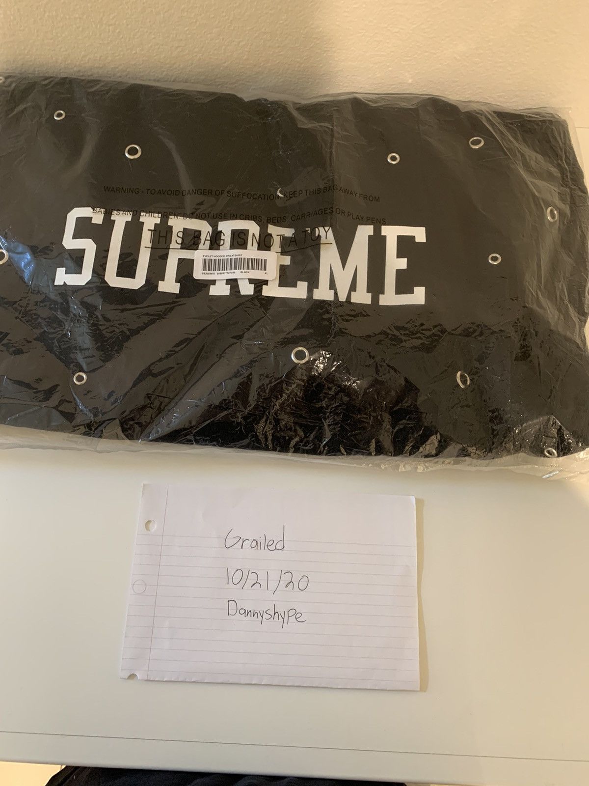 supreme eyelet hoodie