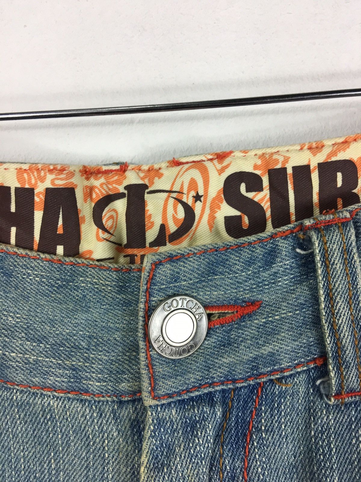 Gotcha Gotcha Surf Distressed Denim Style Jeans Size US 32 / EU 48 - 15 Thumbnail