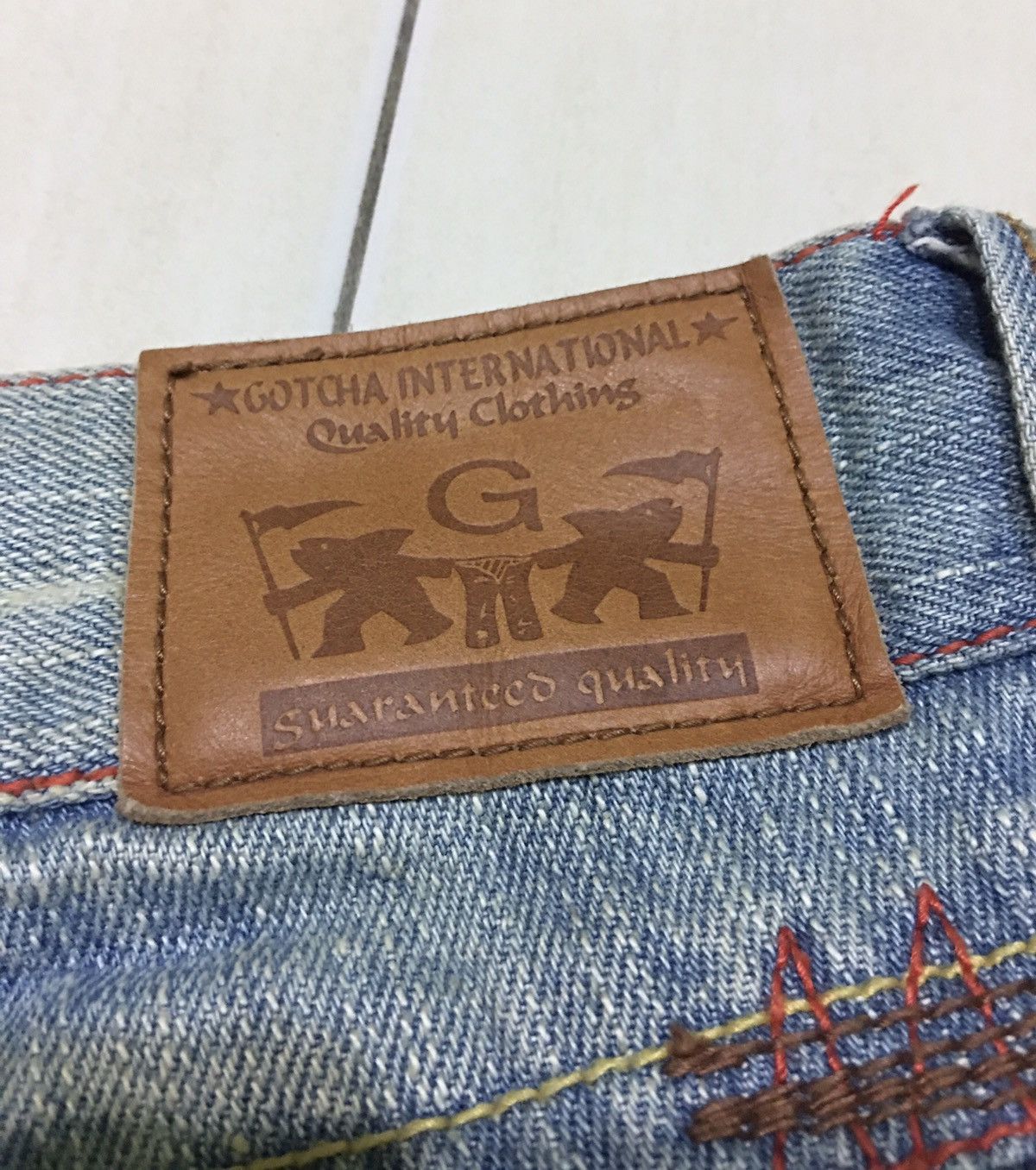 Gotcha Gotcha Surf Distressed Denim Style Jeans Size US 32 / EU 48 - 4 Thumbnail