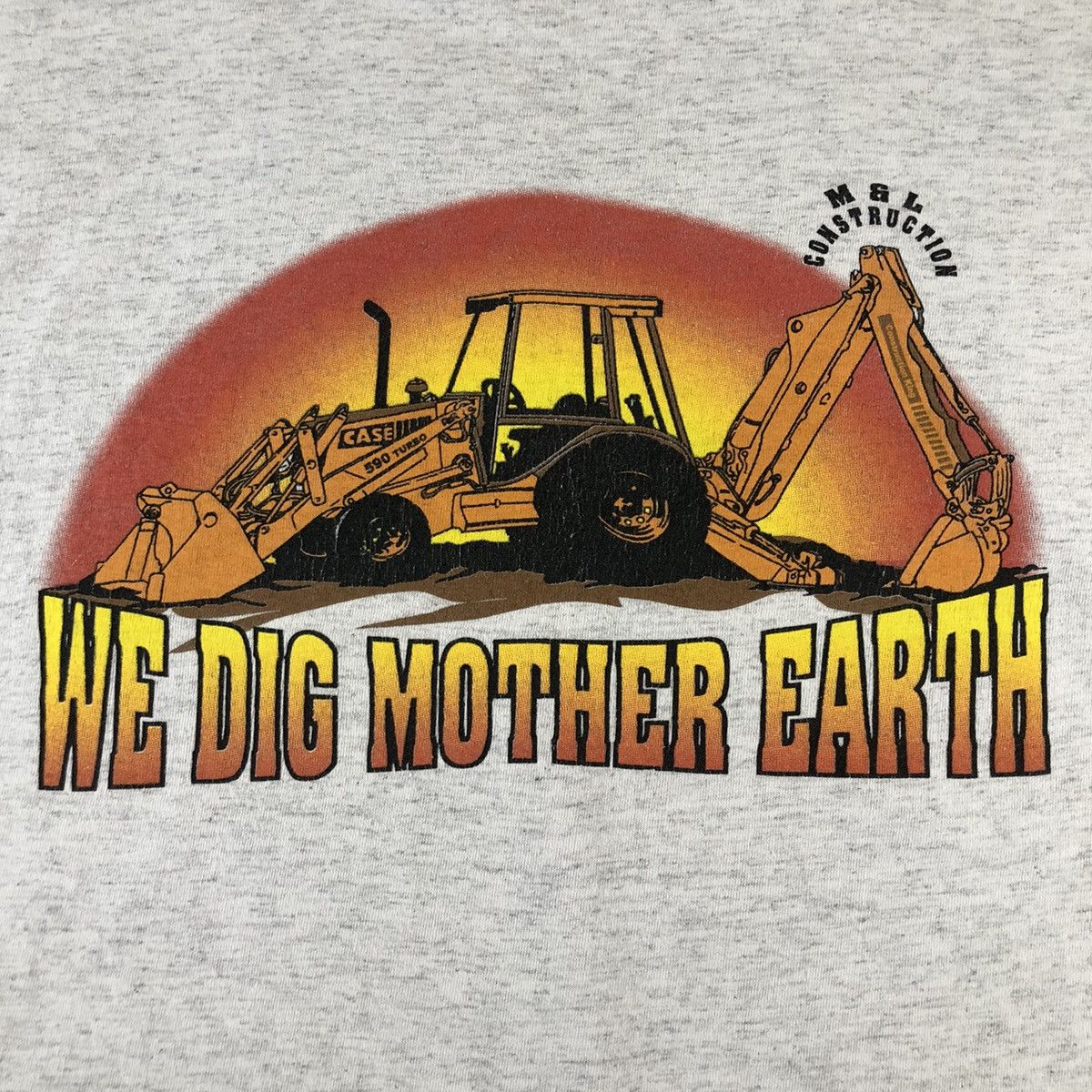 Vintage We Dig Mother Earth Caterpillar Case Construction Vintage T Size US XL / EU 56 / 4 - 5 Thumbnail