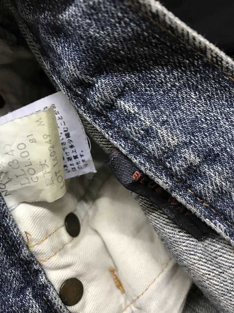 Vintage Blue Way Made in Japan Rips Distressed Denim Jeans Size US 34 / EU 50 - 12 Thumbnail