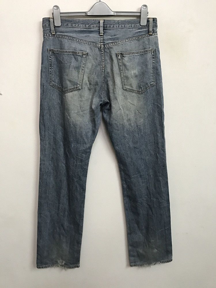 Vintage Blue Way Made in Japan Rips Distressed Denim Jeans Size US 34 / EU 50 - 8 Thumbnail