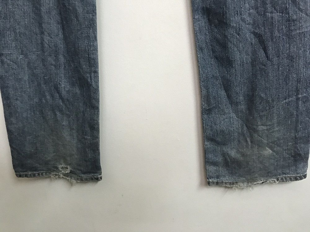 Vintage Blue Way Made in Japan Rips Distressed Denim Jeans Size US 34 / EU 50 - 11 Thumbnail