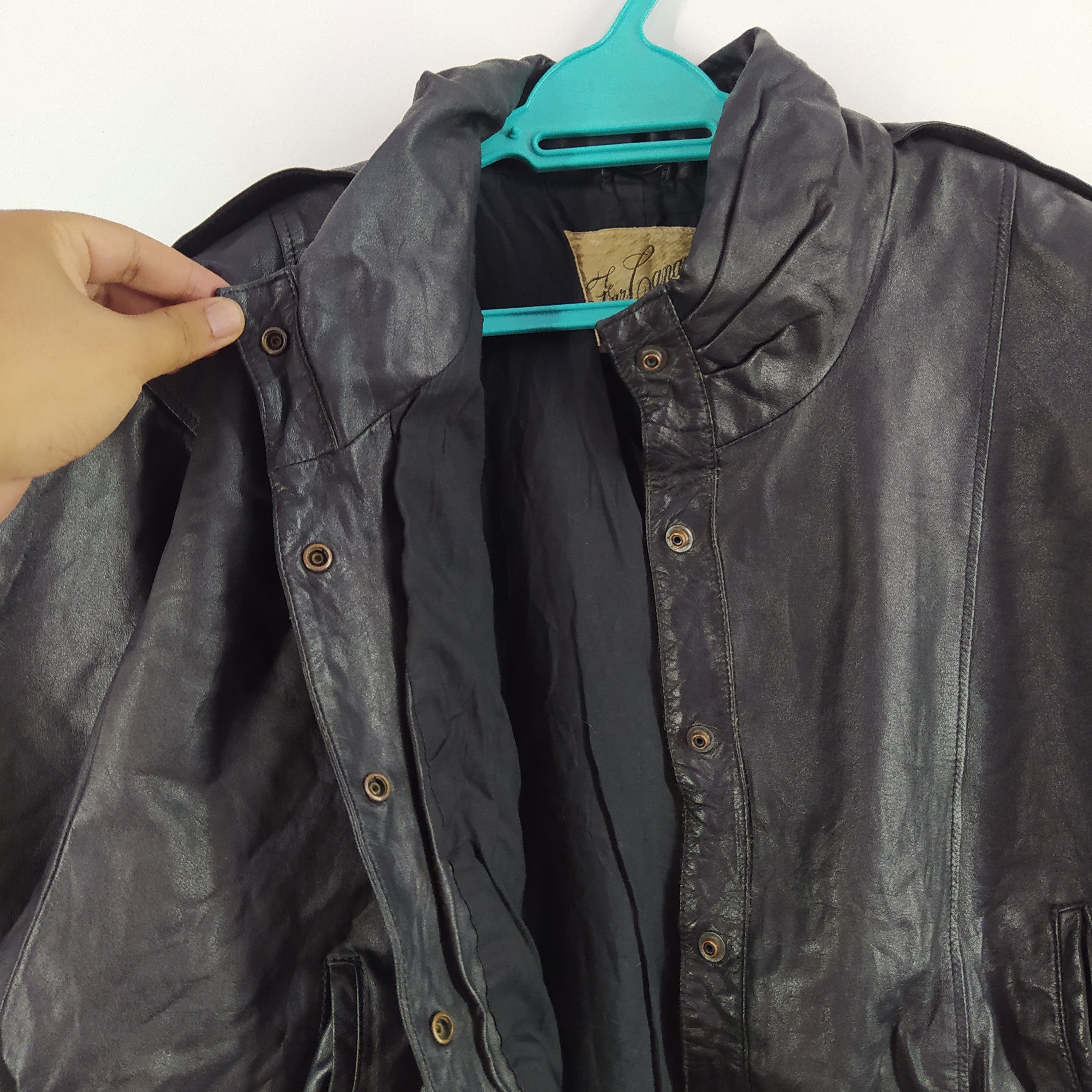 Designer × Japanese Brand × Vintage Vintage Leather Jacket Tur Canadia Tokyo Japan Size US L / EU 52-54 / 3 - 5 Thumbnail