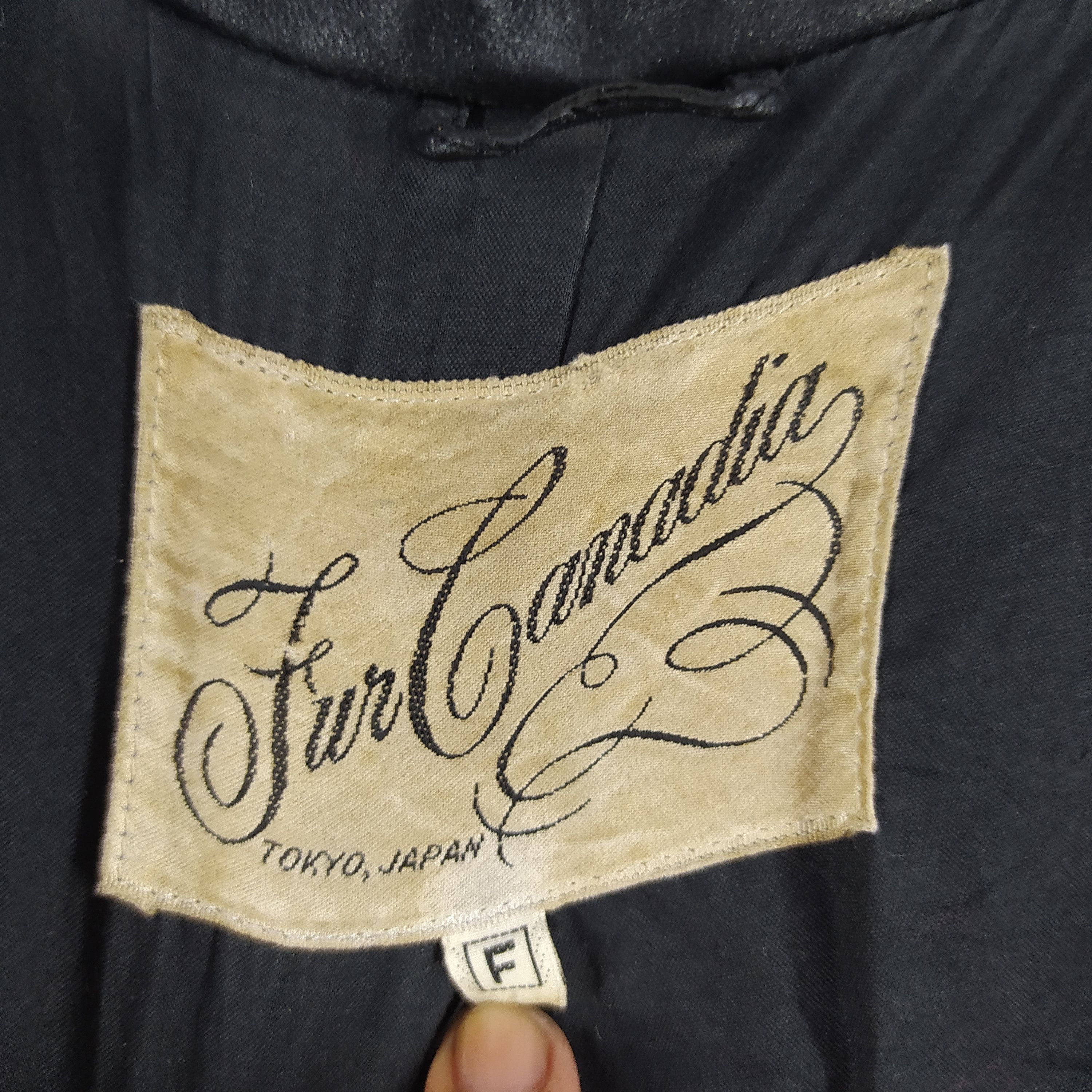 Designer × Japanese Brand × Vintage Vintage Leather Jacket Tur Canadia Tokyo Japan Size US L / EU 52-54 / 3 - 7 Thumbnail