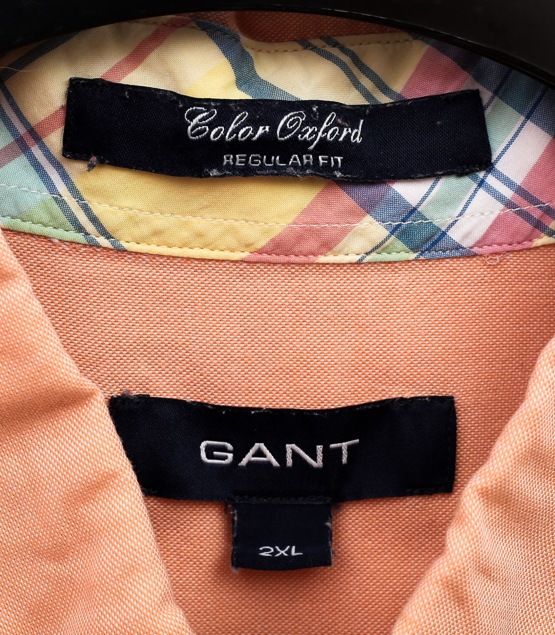 Gant GANT Regular Fit Long Sleeved Shirt Cotton Orange Formal Size US XXL / EU 58 / 5 - 5 Thumbnail