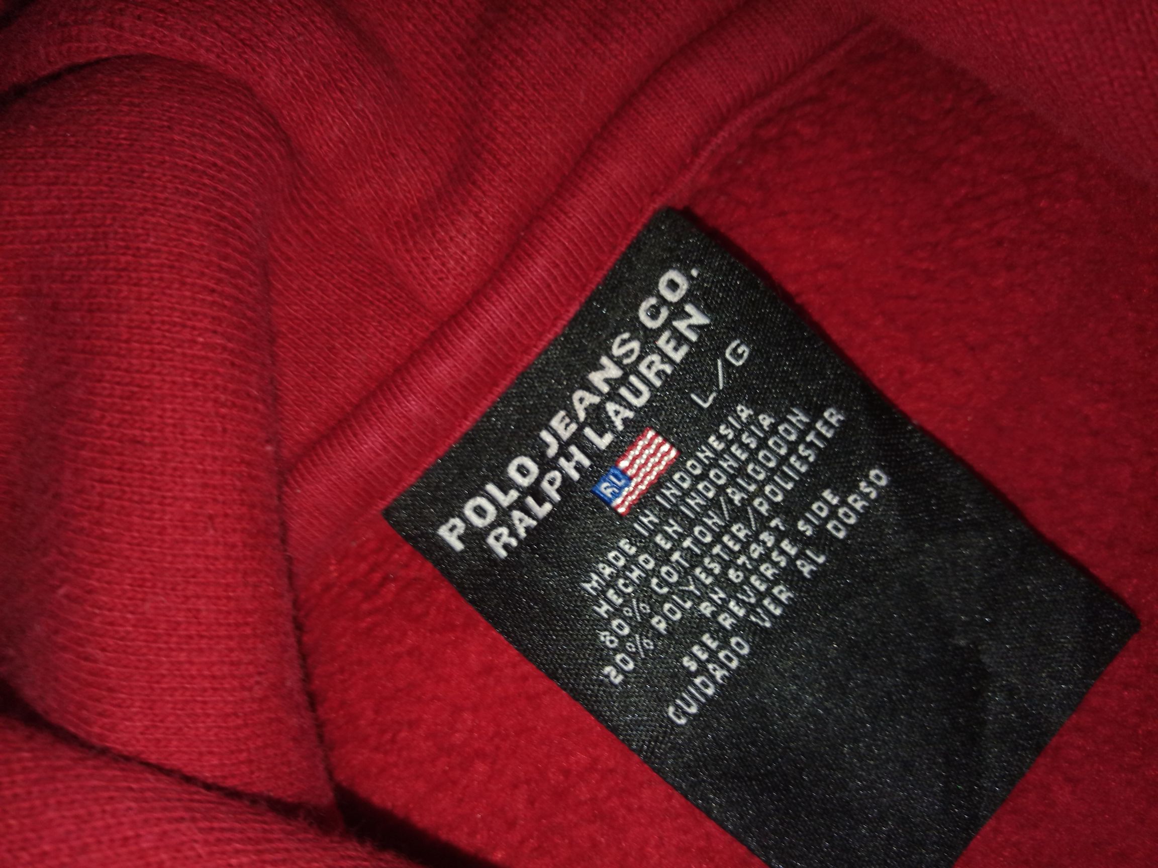 Polo Ralph Lauren Vintage y2k Polo Jeans Co. Ralph Lauren hoodie sweater Size US L / EU 52-54 / 3 - 3 Thumbnail