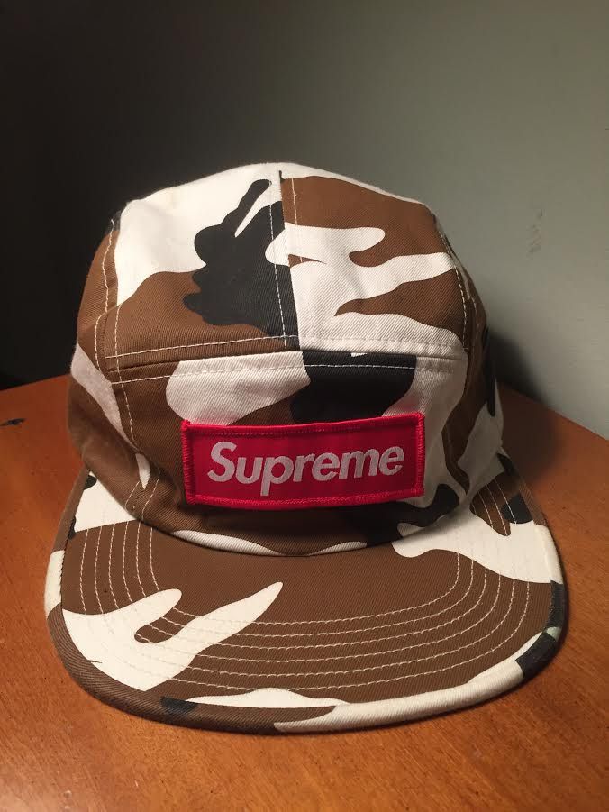 Supreme Supreme 5 Panel Camo Camp Cap (Brown/White) | Grailed