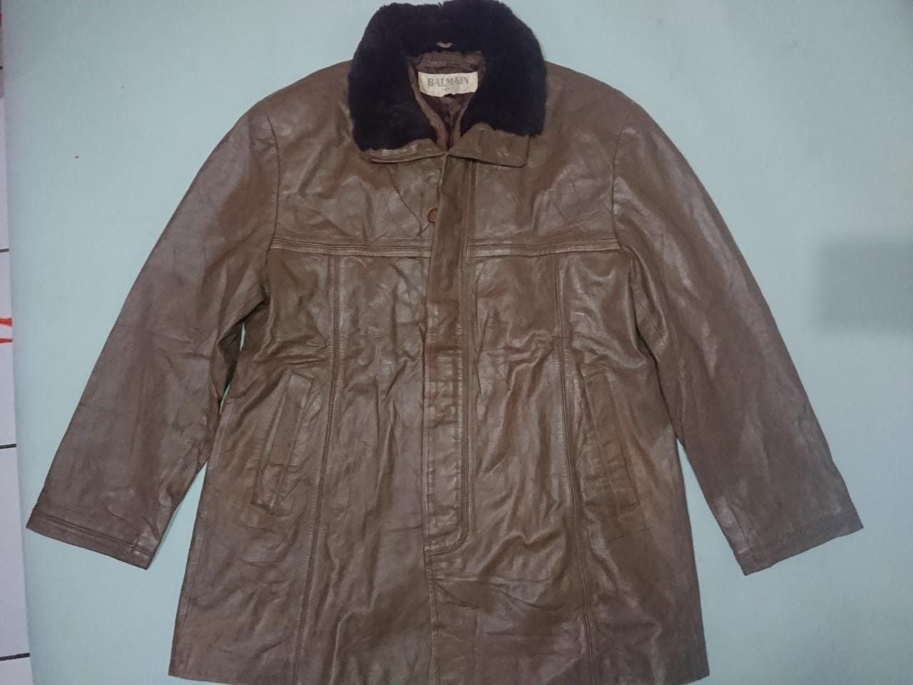 Vintage Balmain Leather Jacket