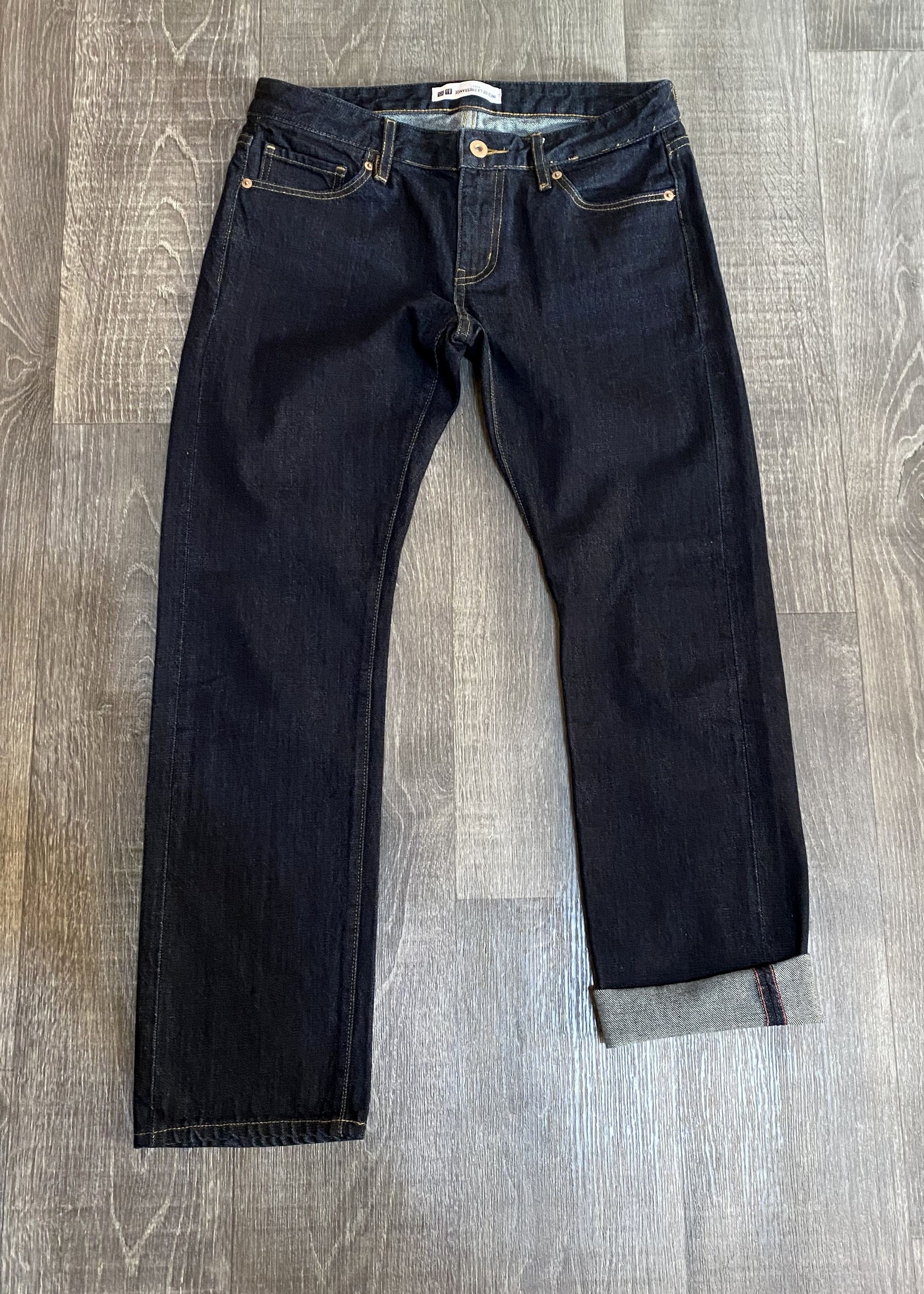 Uniqlo Uniqlo x Inesse De La Fressange Red Selvedge Denim Jeans Size US 26 / EU 42 - 2 Thumbnail