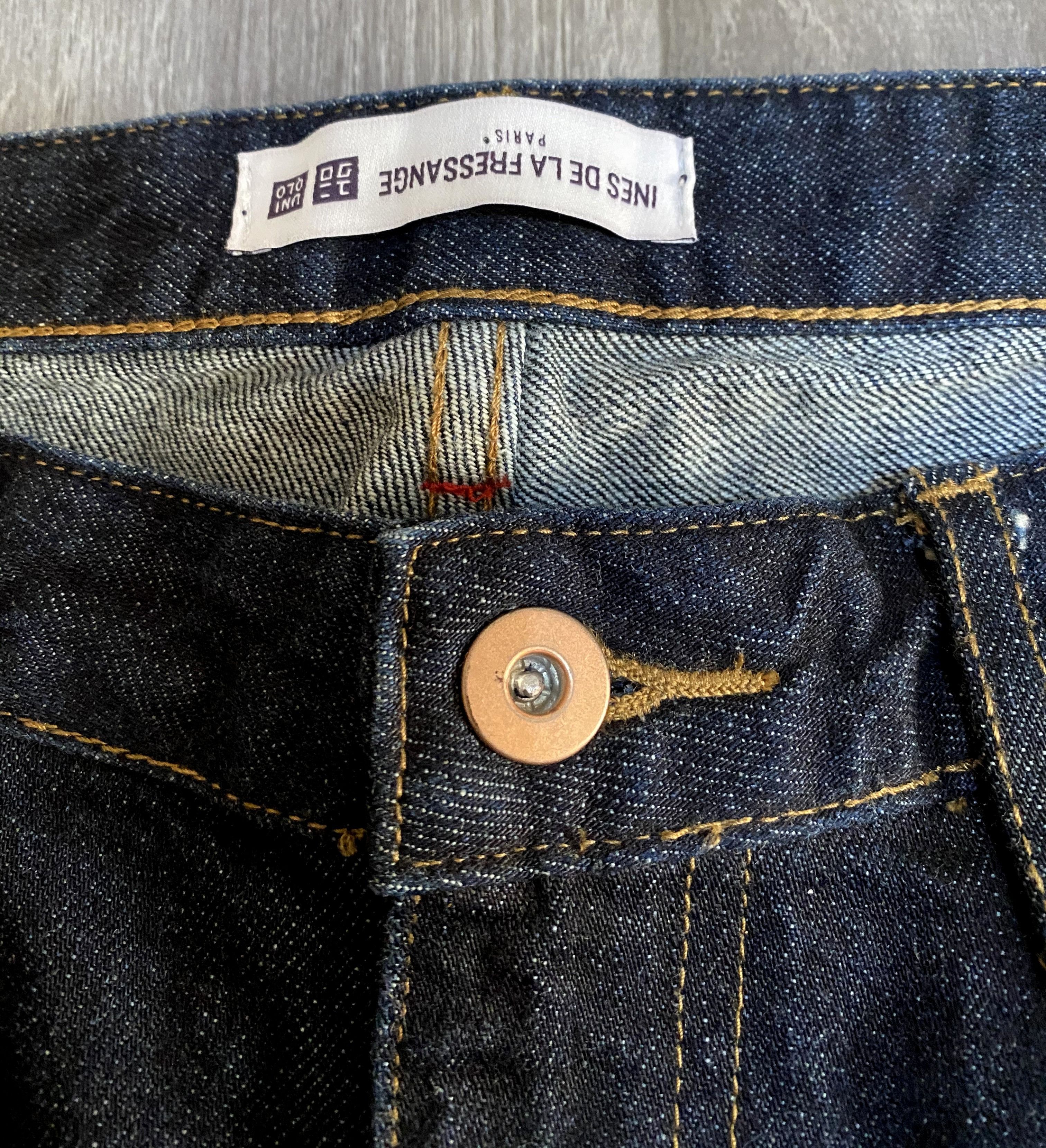 Uniqlo Uniqlo x Inesse De La Fressange Red Selvedge Denim Jeans Size US 26 / EU 42 - 5 Thumbnail
