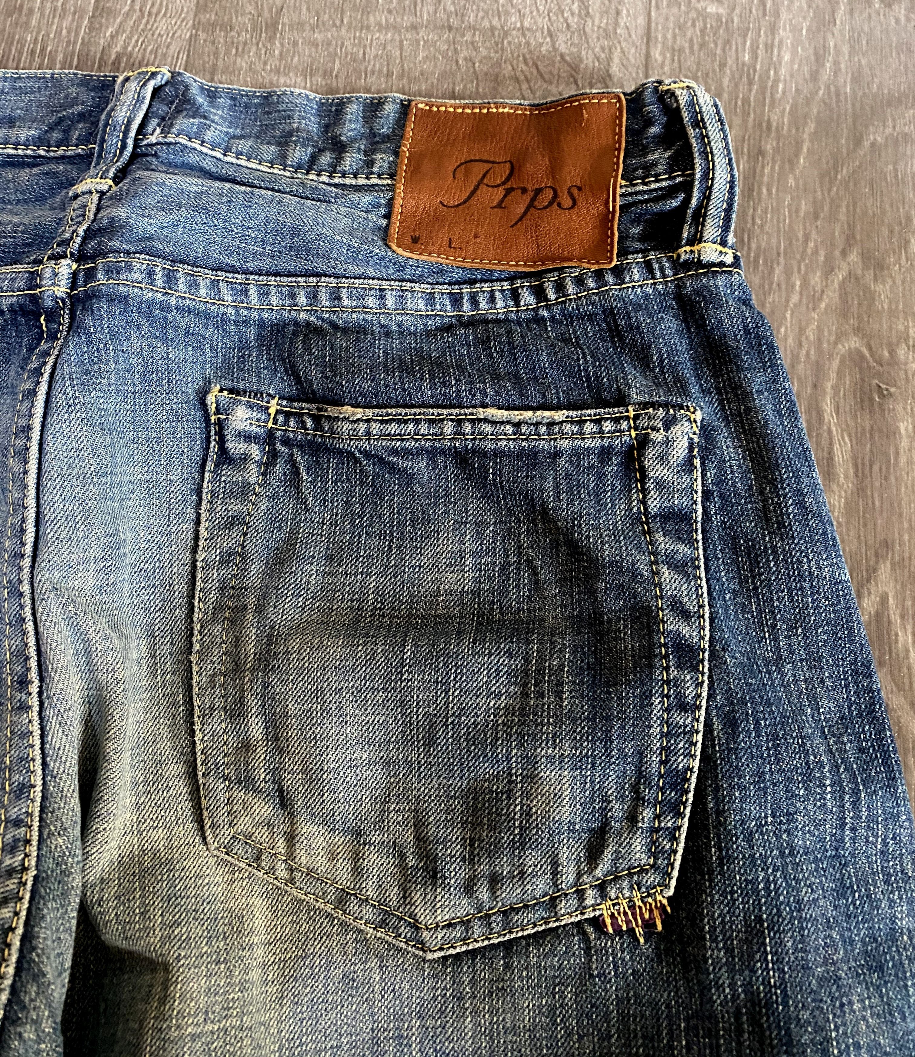 Prps PRPS Purple Selvedge Denim Button Jeans RARE Size US 31 - 5 Thumbnail