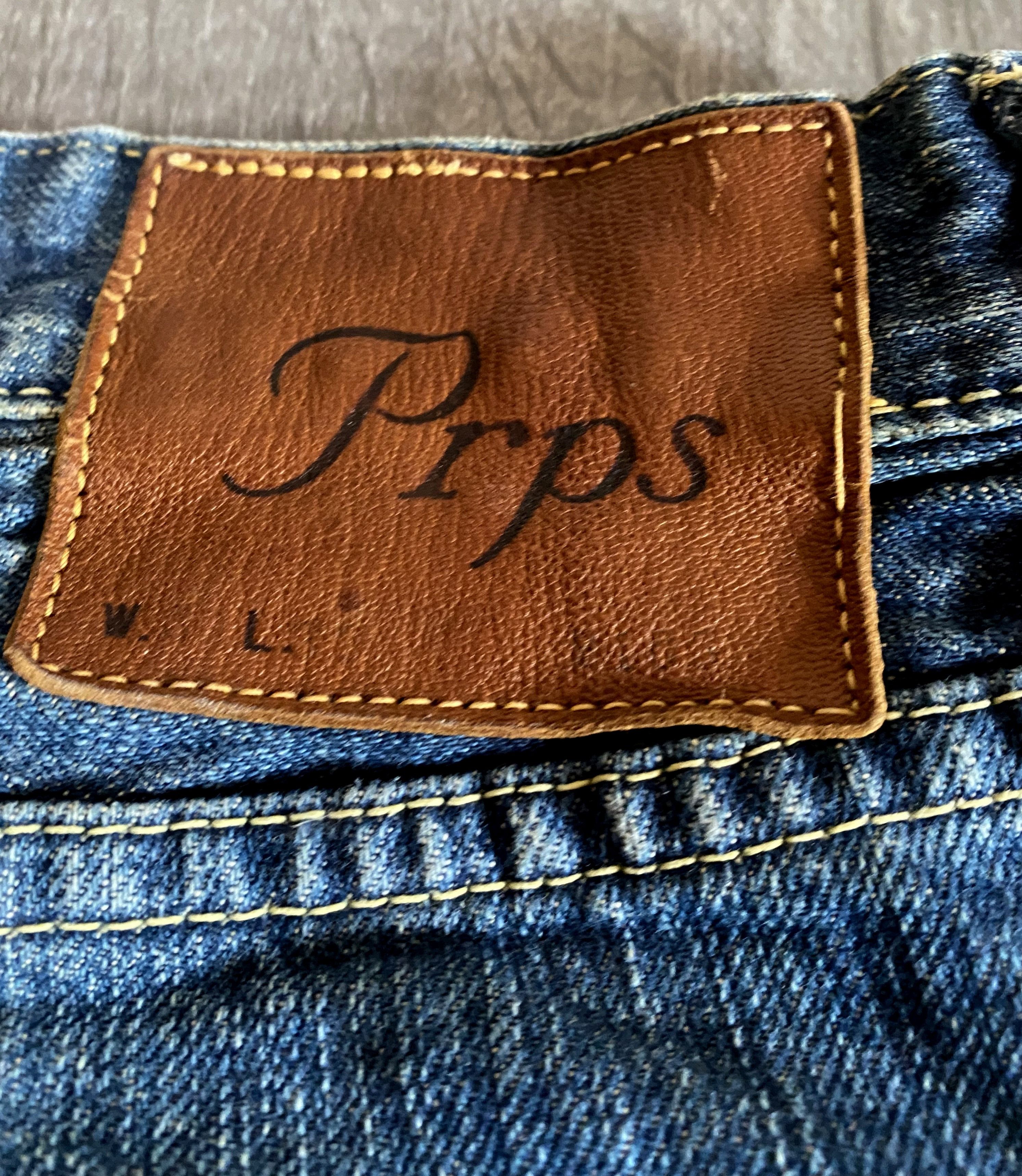 Prps PRPS Purple Selvedge Denim Button Jeans RARE Size US 31 - 6 Thumbnail
