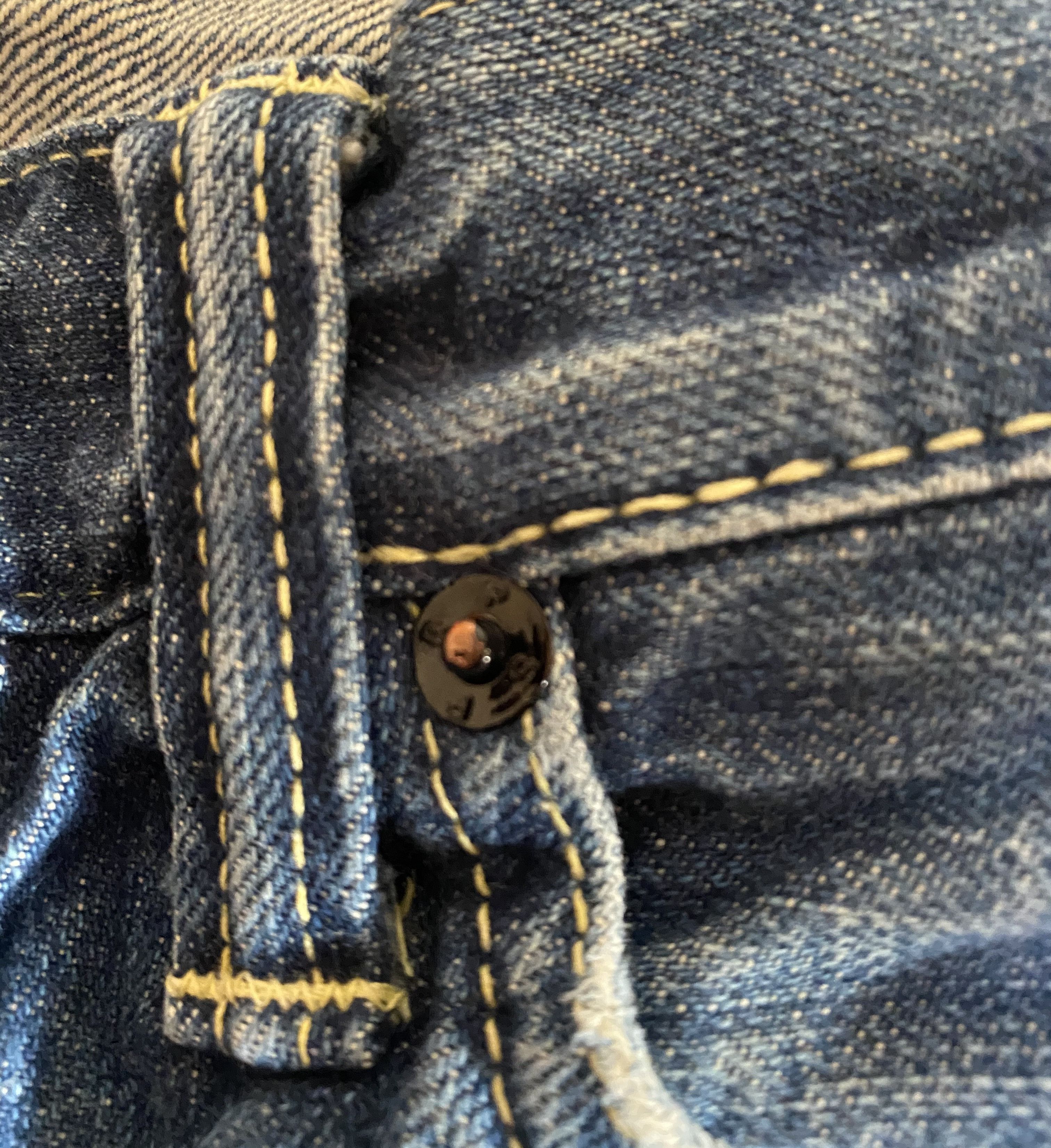 Prps PRPS Purple Selvedge Denim Button Jeans RARE Size US 31 - 12 Thumbnail