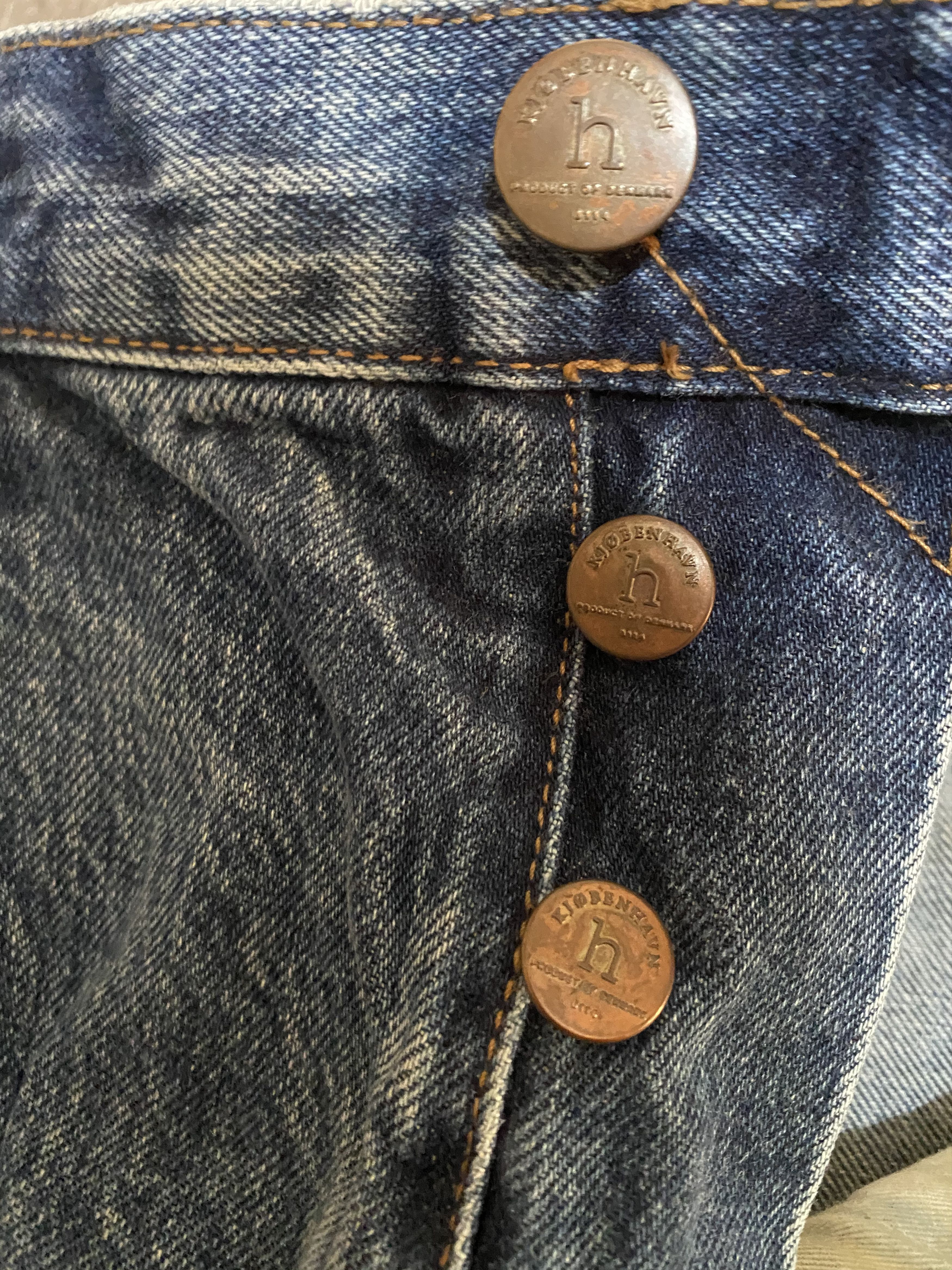 Han Kjobenhavn Han Kjobenhavn Green Selvedge Denim Jeans Size US 34 / EU 50 - 8 Thumbnail