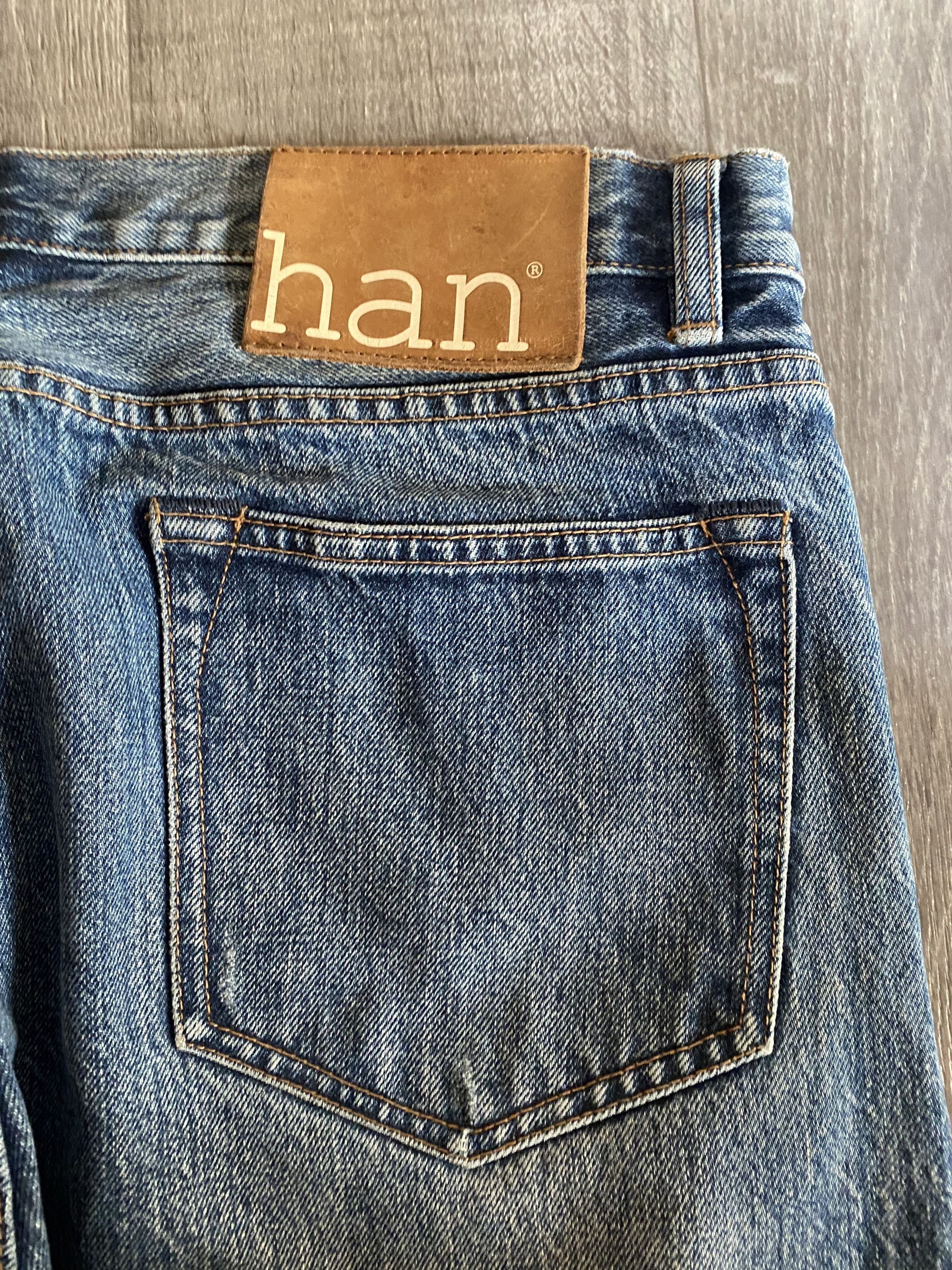Han Kjobenhavn Han Kjobenhavn Green Selvedge Denim Jeans Size US 34 / EU 50 - 4 Thumbnail