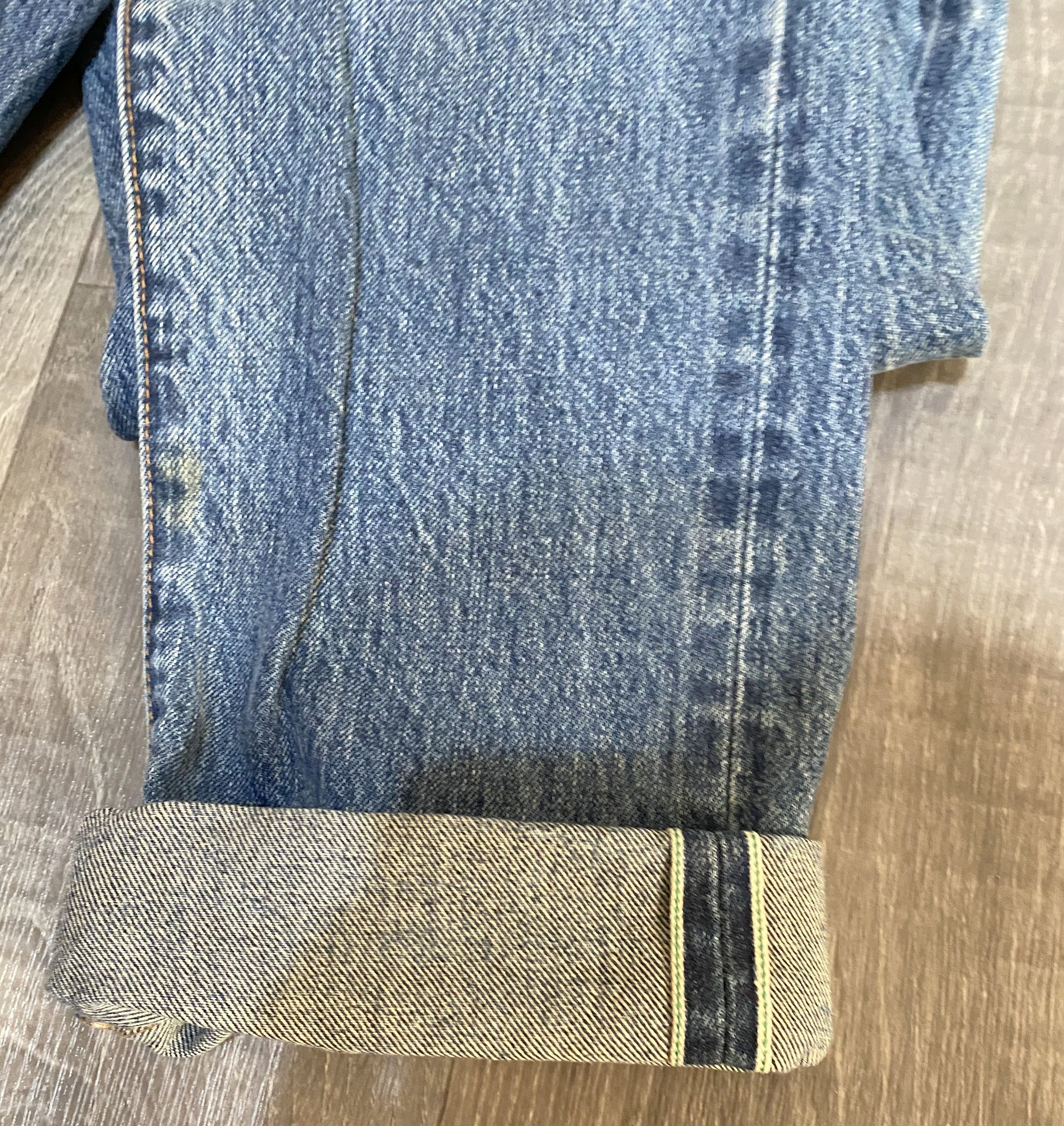 Han Kjobenhavn Han Kjobenhavn Green Selvedge Denim Jeans Size US 34 / EU 50 - 6 Thumbnail
