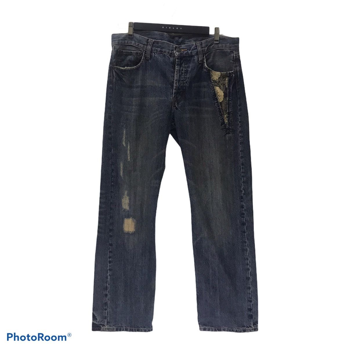 Takeo Kikuchi Takeo Kikuchi Denim Jeans Japanese Art Patch Size US 34 / EU 50 - 2 Thumbnail