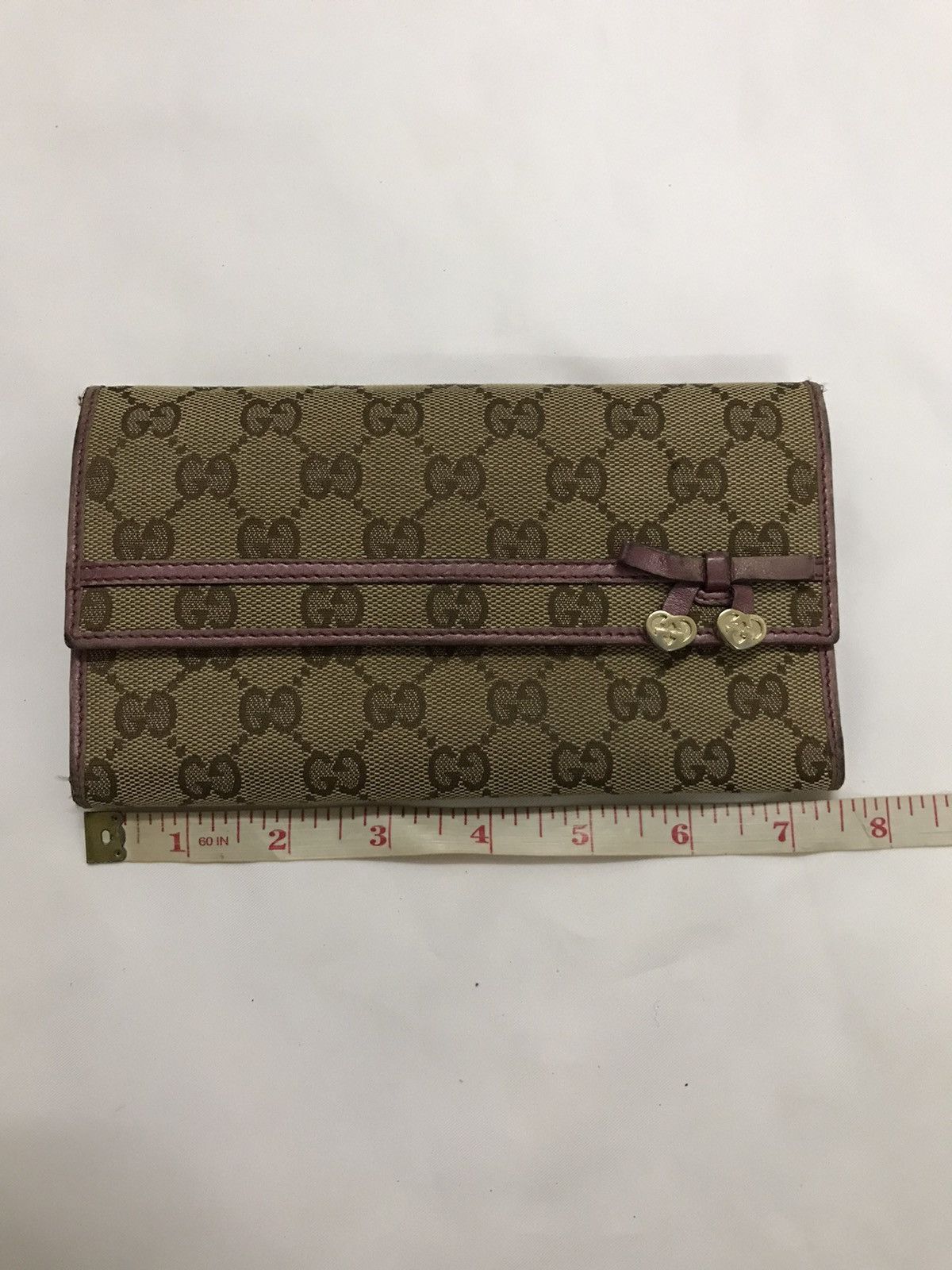 Vintage Authentic Vintage Gucci GG Monogram Long Wallet Size ONE SIZE - 12 Thumbnail