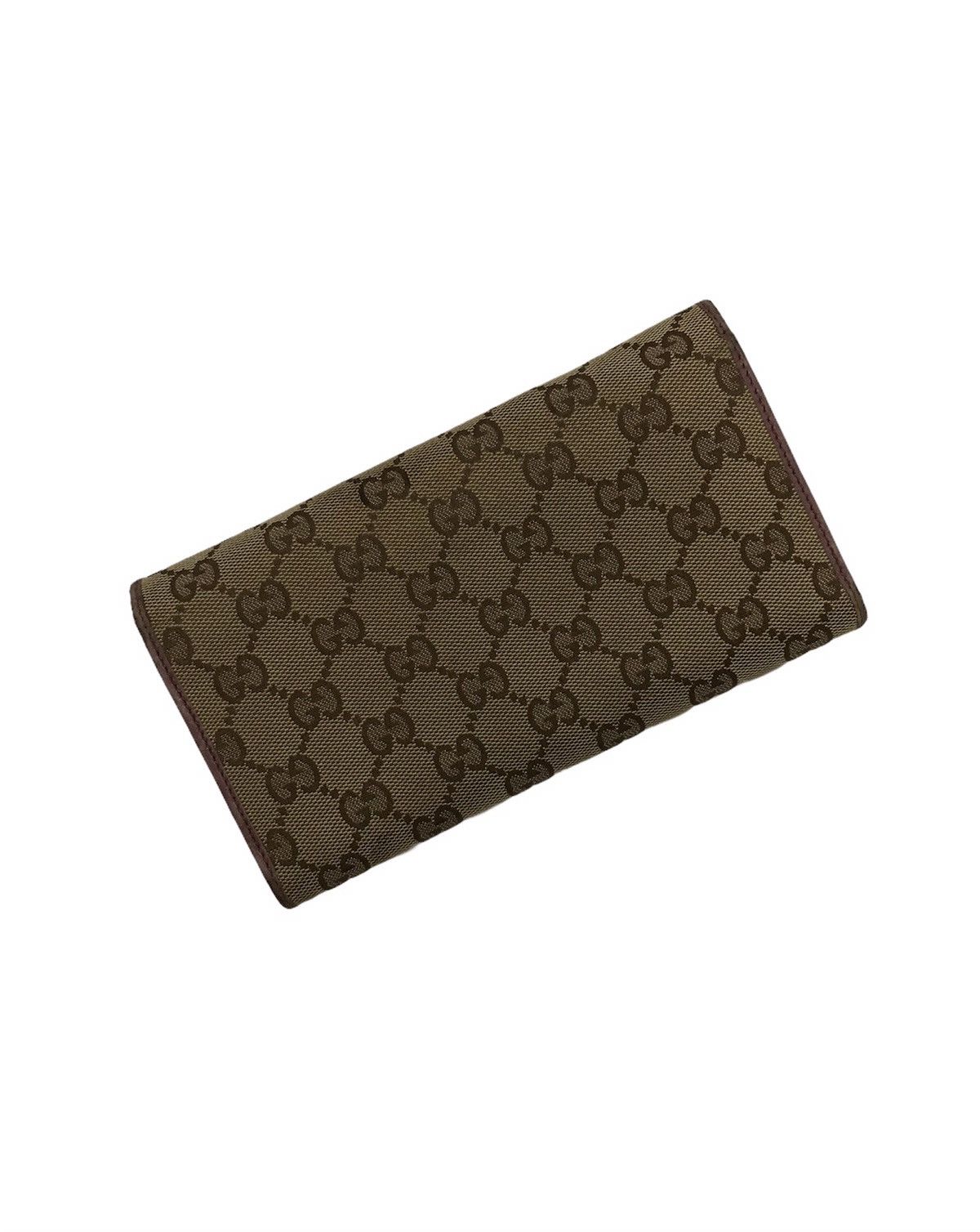 Vintage Authentic Vintage Gucci GG Monogram Long Wallet Size ONE SIZE - 2 Thumbnail