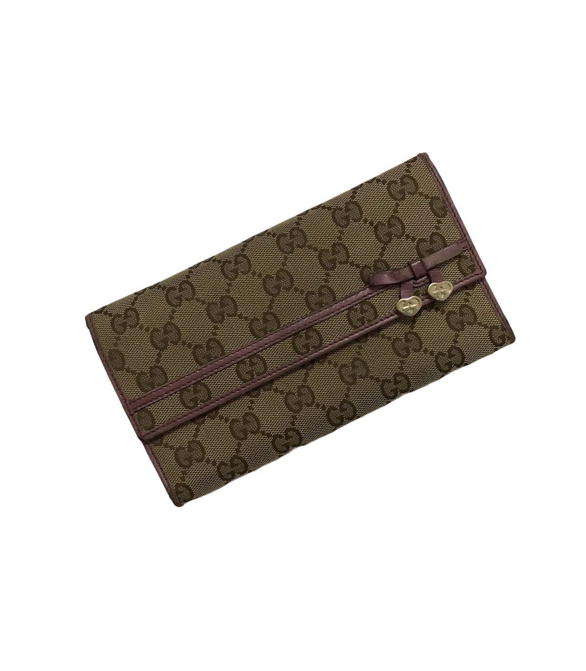 Vintage Authentic Vintage Gucci GG Monogram Long Wallet Size ONE SIZE - 1 Thumbnail