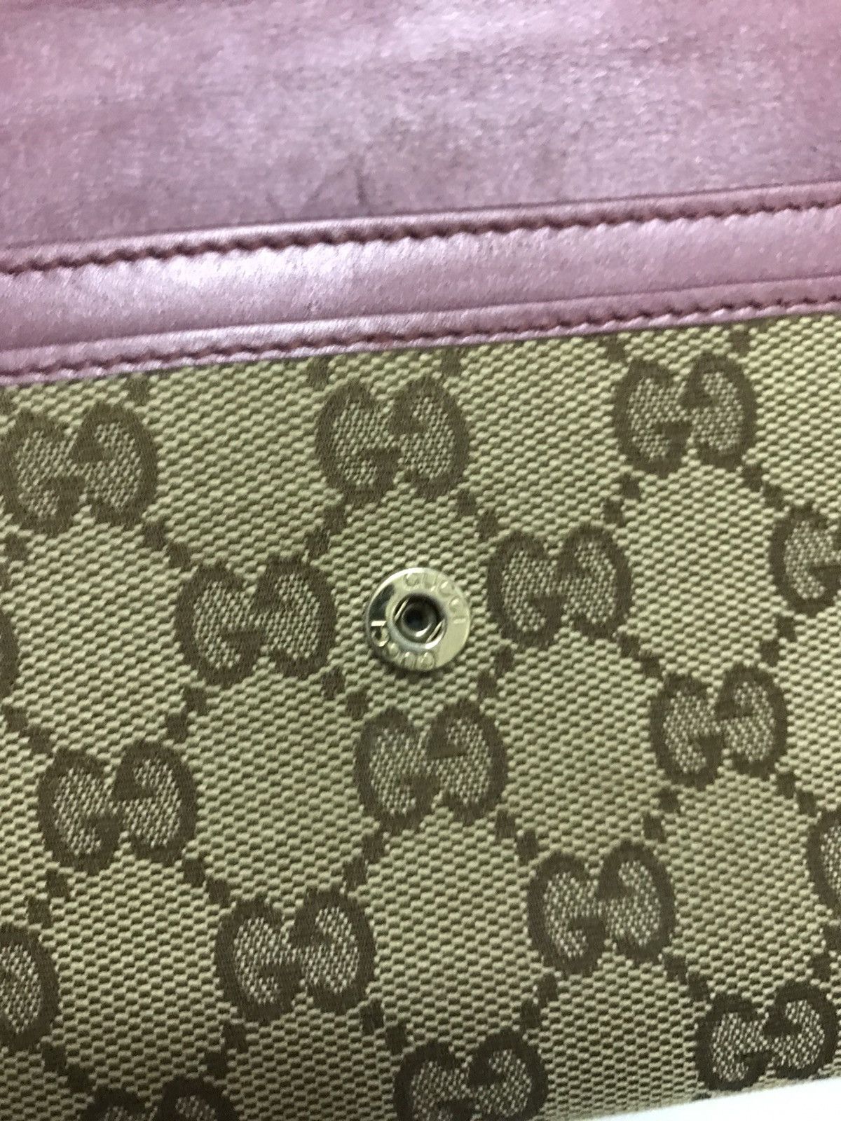 Vintage Authentic Vintage Gucci GG Monogram Long Wallet Size ONE SIZE - 5 Thumbnail