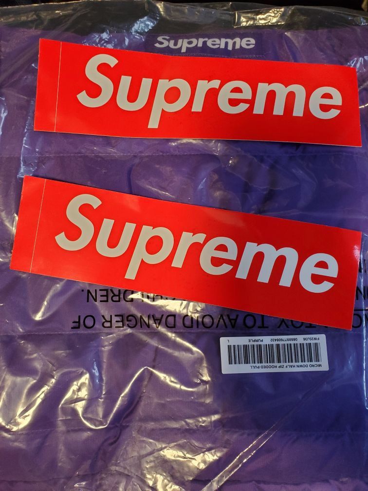 Supreme Micro Down Half Zip Hooded Pullover Jacket