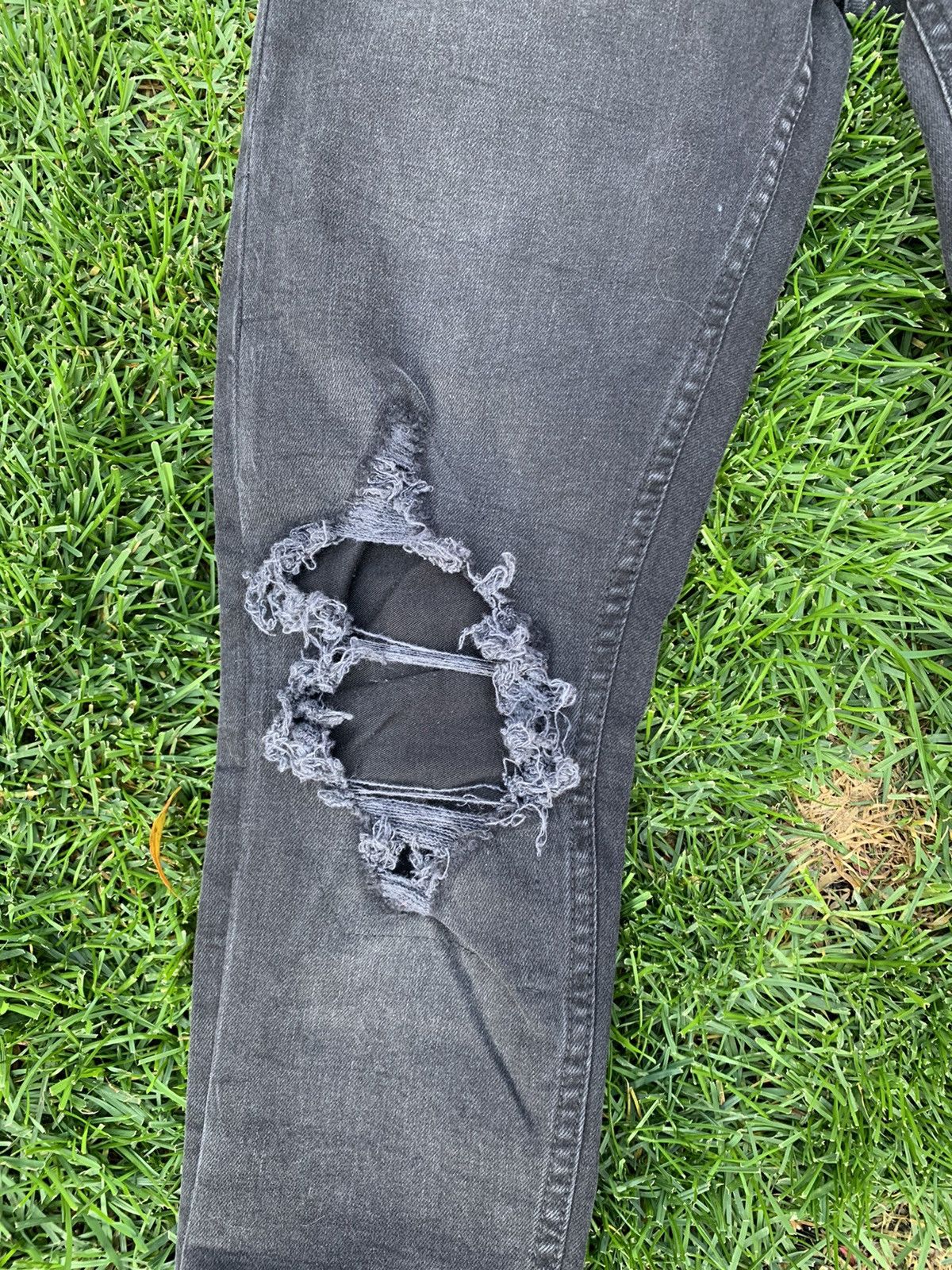 Topman Topman Distressed Skinny Jeans Size US 32 / EU 48 - 3 Thumbnail