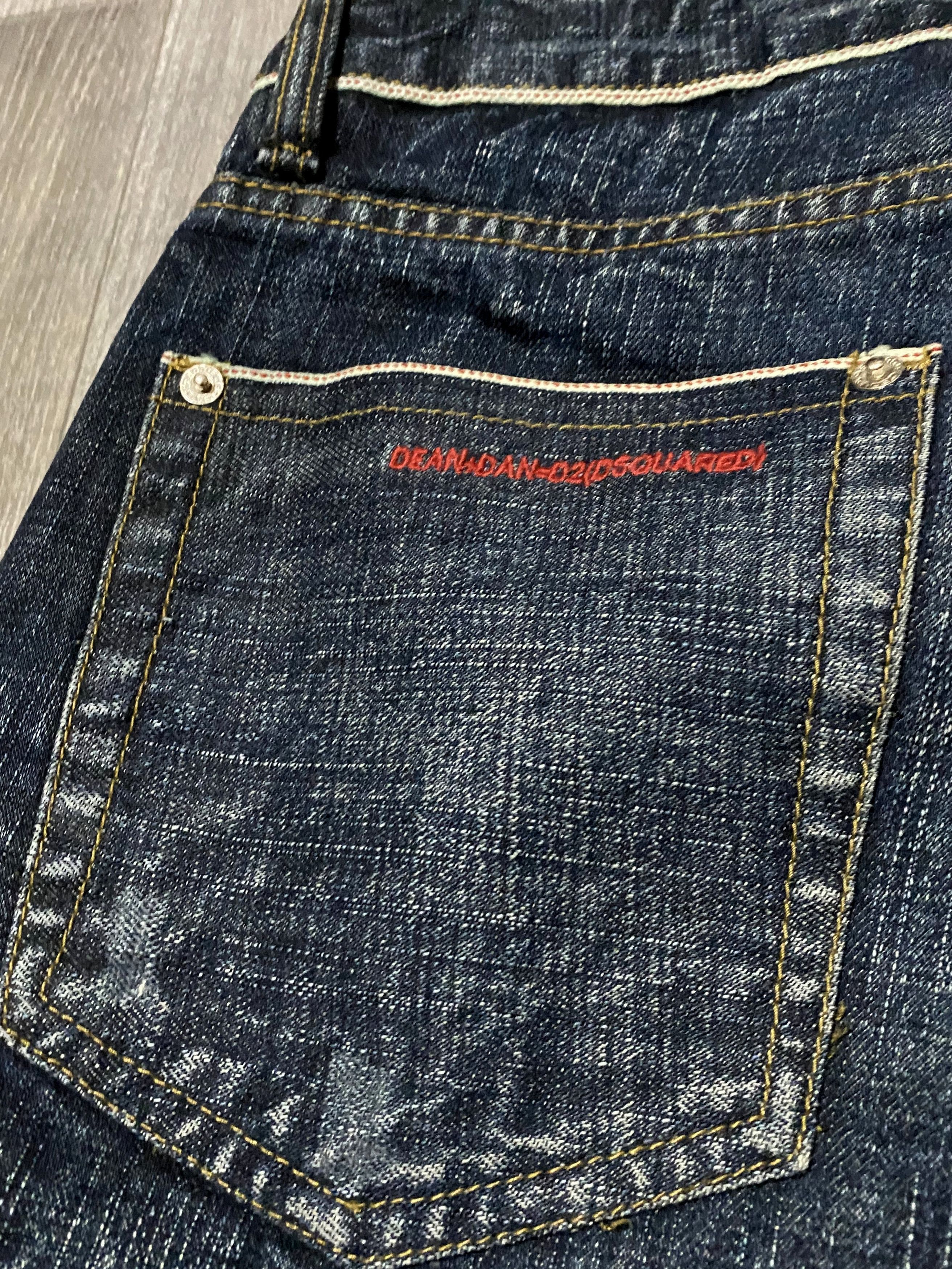 Dsquared2 Dsquared Paint Splatter Selvedge Washed Distress Denim Jeans Size 30" / US 8 / IT 44 - 8 Thumbnail