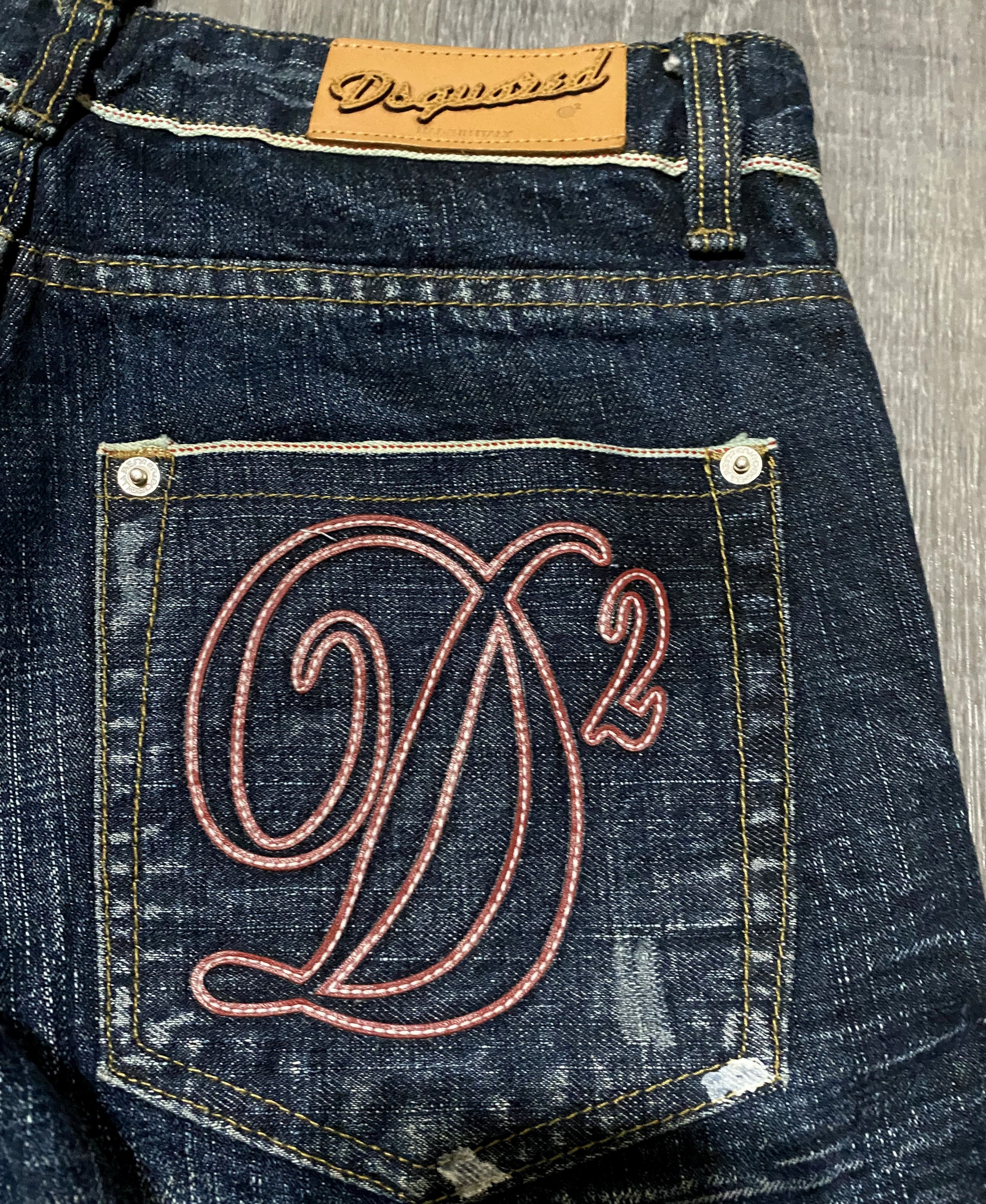 Dsquared2 Dsquared Paint Splatter Selvedge Washed Distress Denim Jeans Size 30" / US 8 / IT 44 - 7 Thumbnail