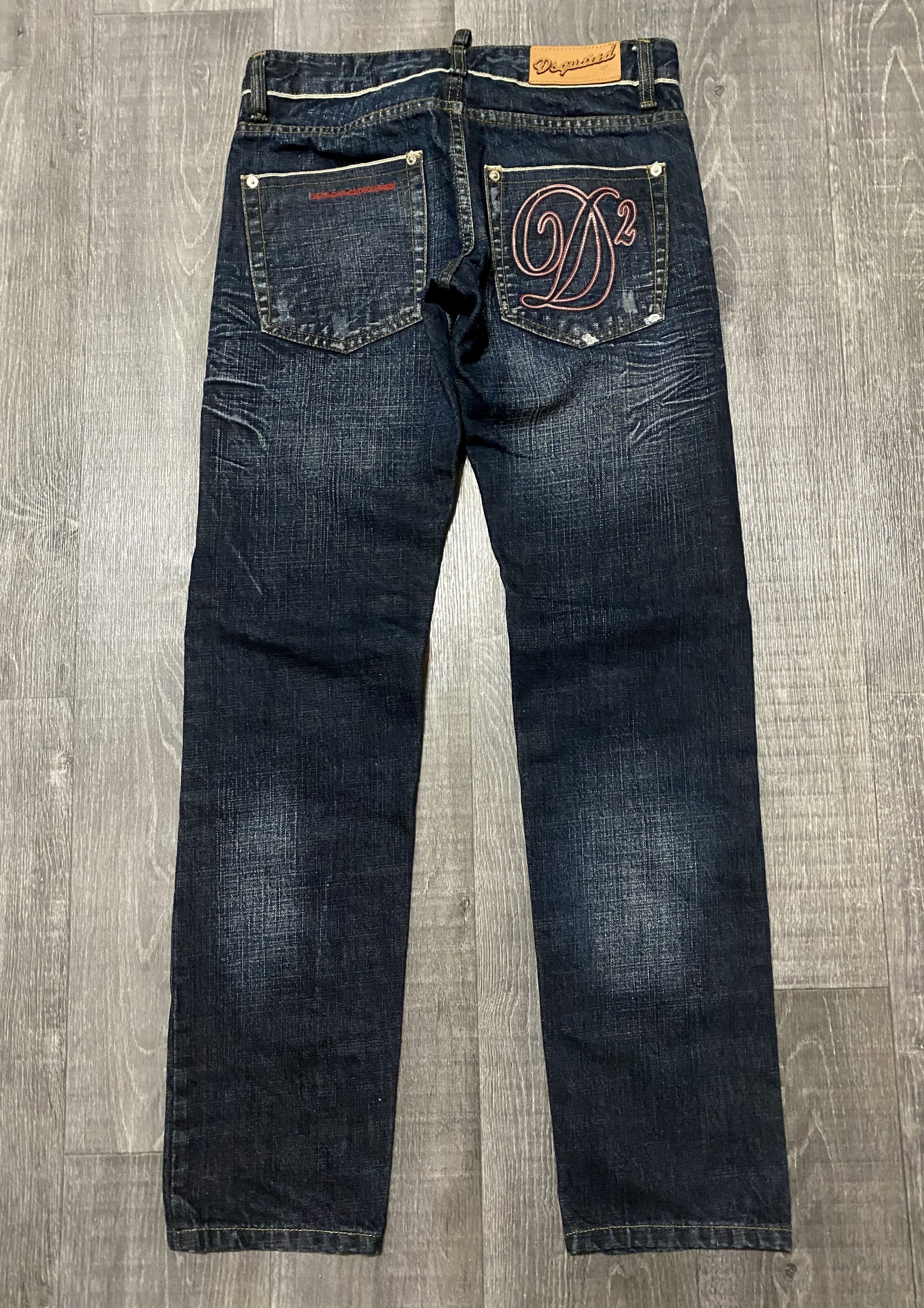 Dsquared2 Dsquared Paint Splatter Selvedge Washed Distress Denim Jeans Size 30" / US 8 / IT 44 - 3 Thumbnail