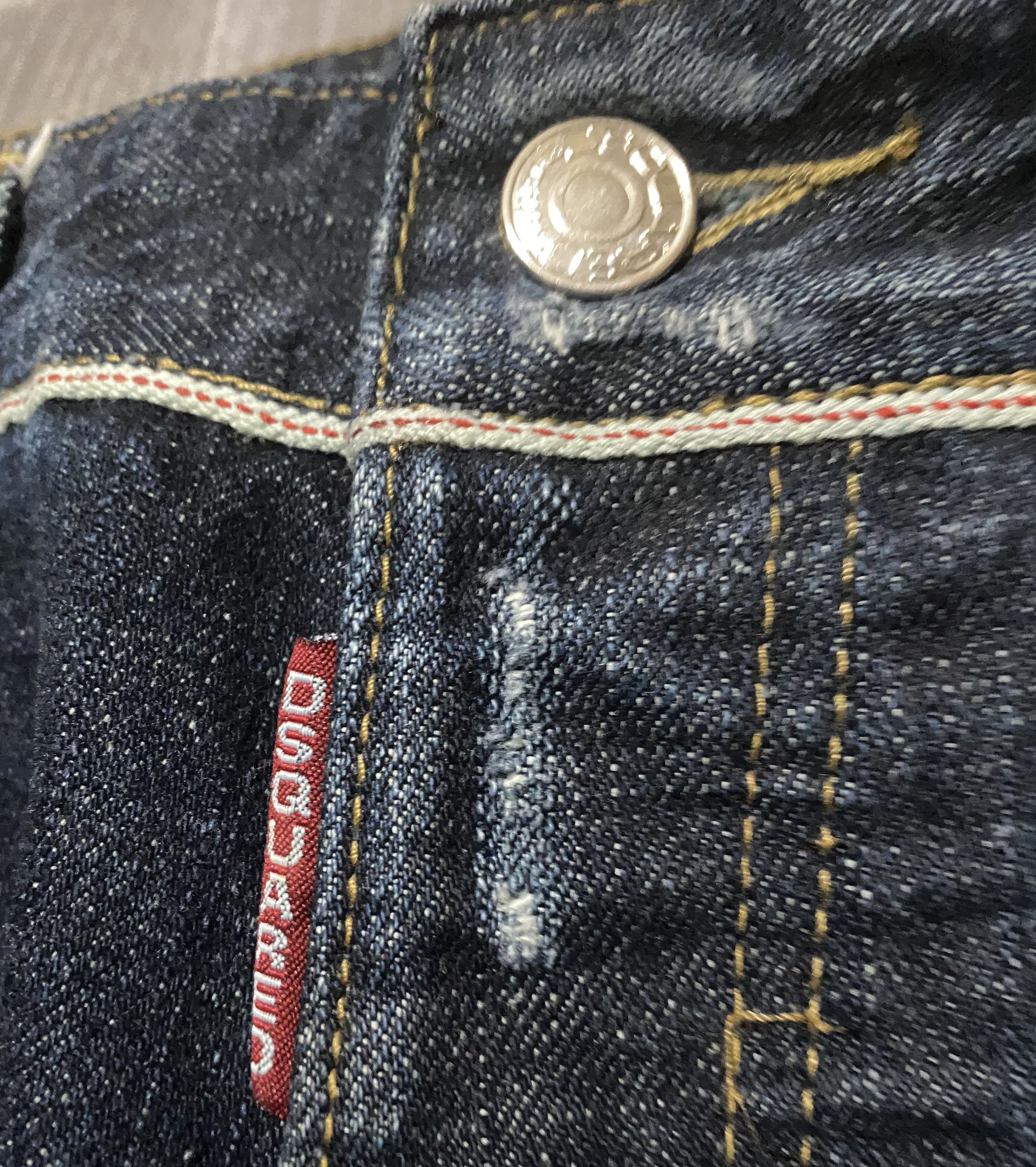 Dsquared2 Dsquared Paint Splatter Selvedge Washed Distress Denim Jeans Size 30" / US 8 / IT 44 - 9 Thumbnail