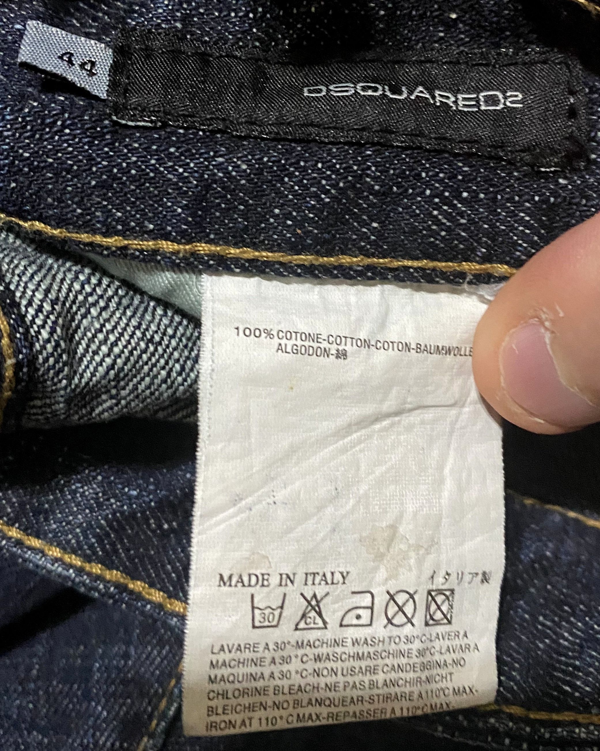 Dsquared2 Dsquared Paint Splatter Selvedge Washed Distress Denim Jeans Size 30" / US 8 / IT 44 - 5 Thumbnail