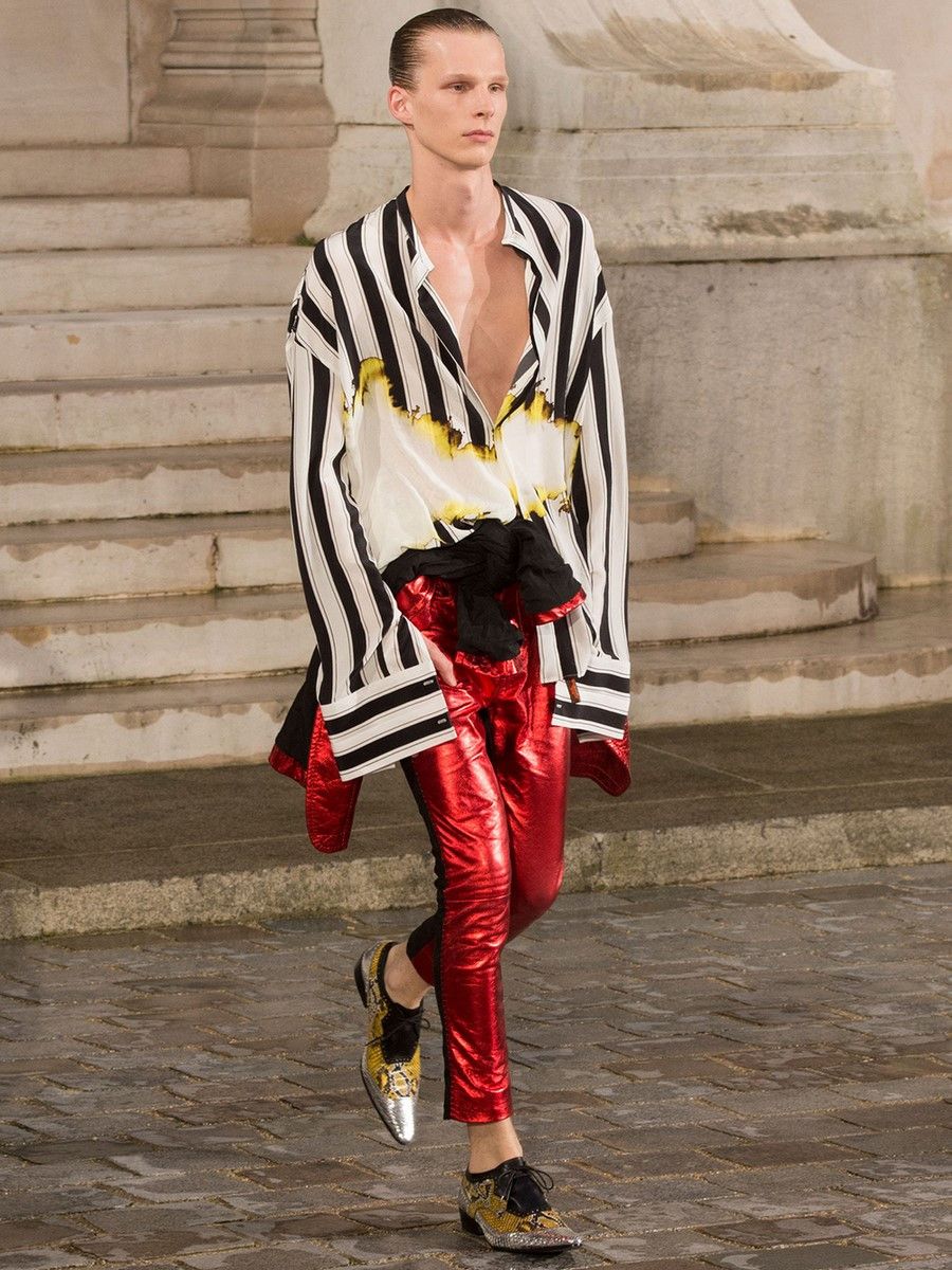 Haider Ackermann Haider Ackermann Bleached striped shirt