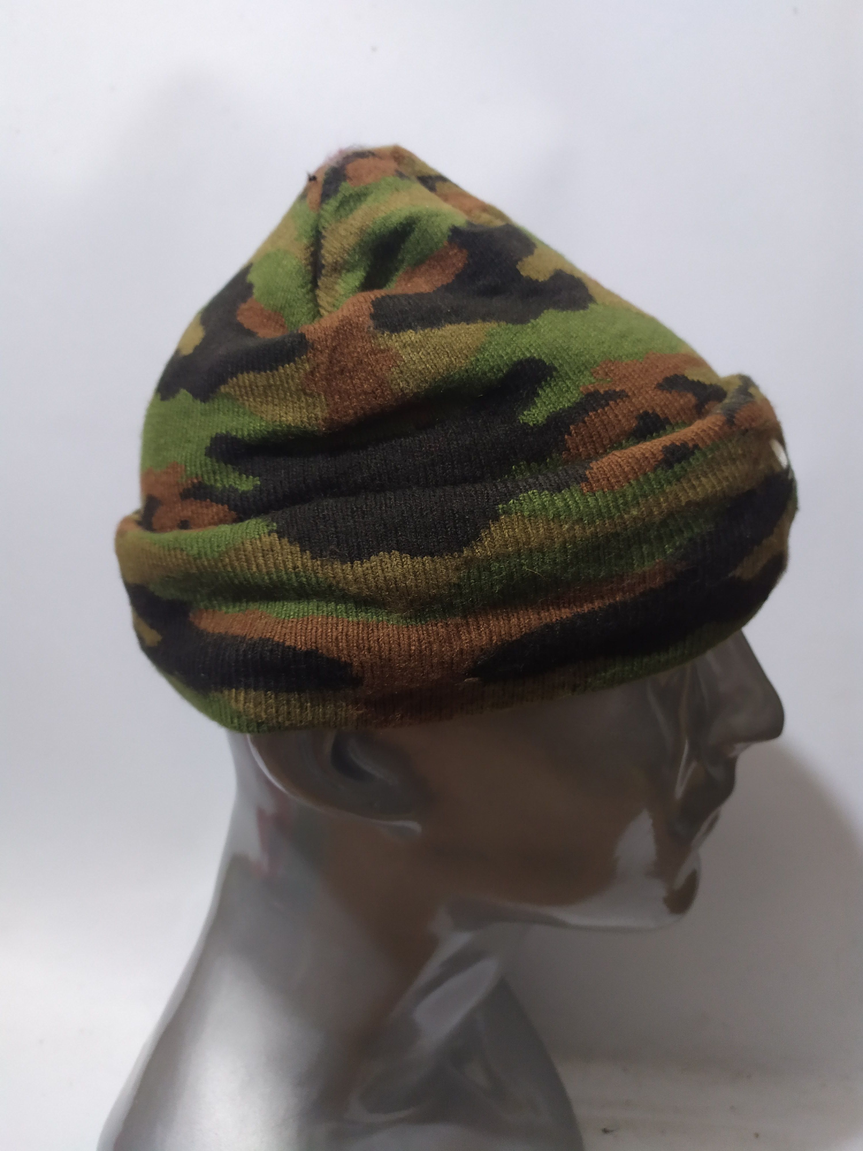Adidas × Vintage Adidas Camo Beanie Big Embroidery Trefoil Logo Hats Size ONE SIZE - 4 Thumbnail