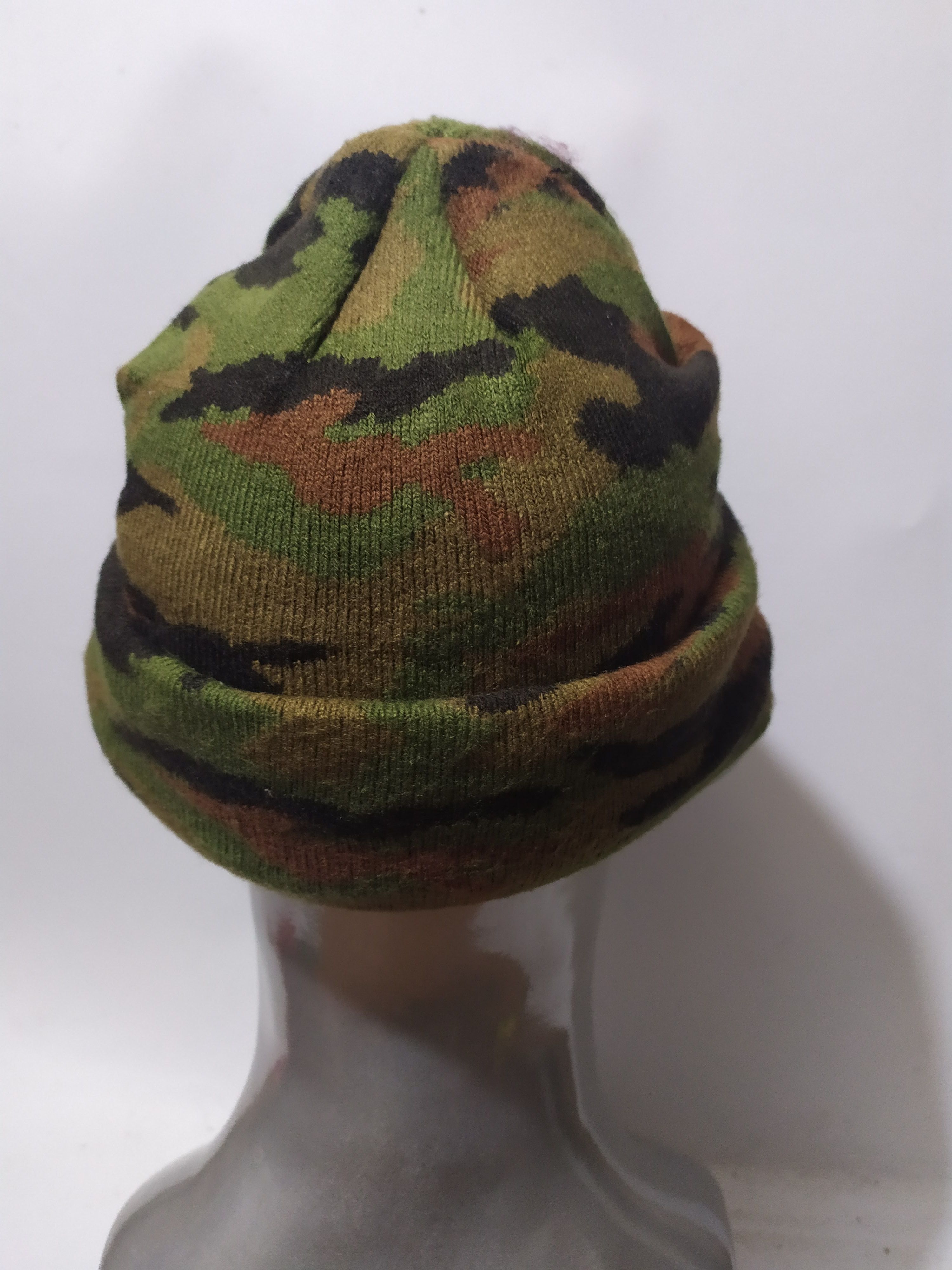 Adidas × Vintage Adidas Camo Beanie Big Embroidery Trefoil Logo Hats Size ONE SIZE - 5 Thumbnail