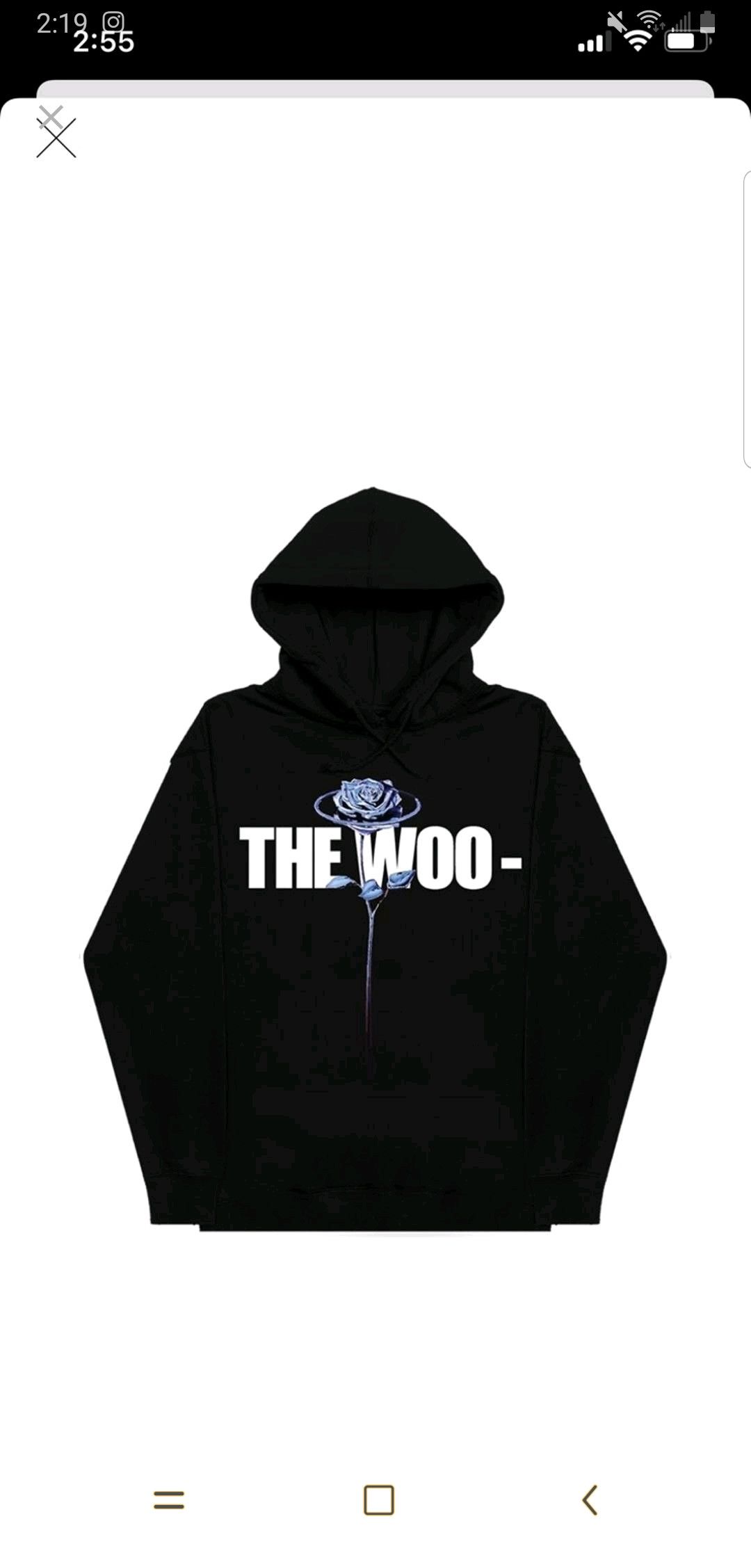 Vlone Vlone x Pop Smoke The Woo Hoodie in BLACK sz M BRAND NEW Grailed