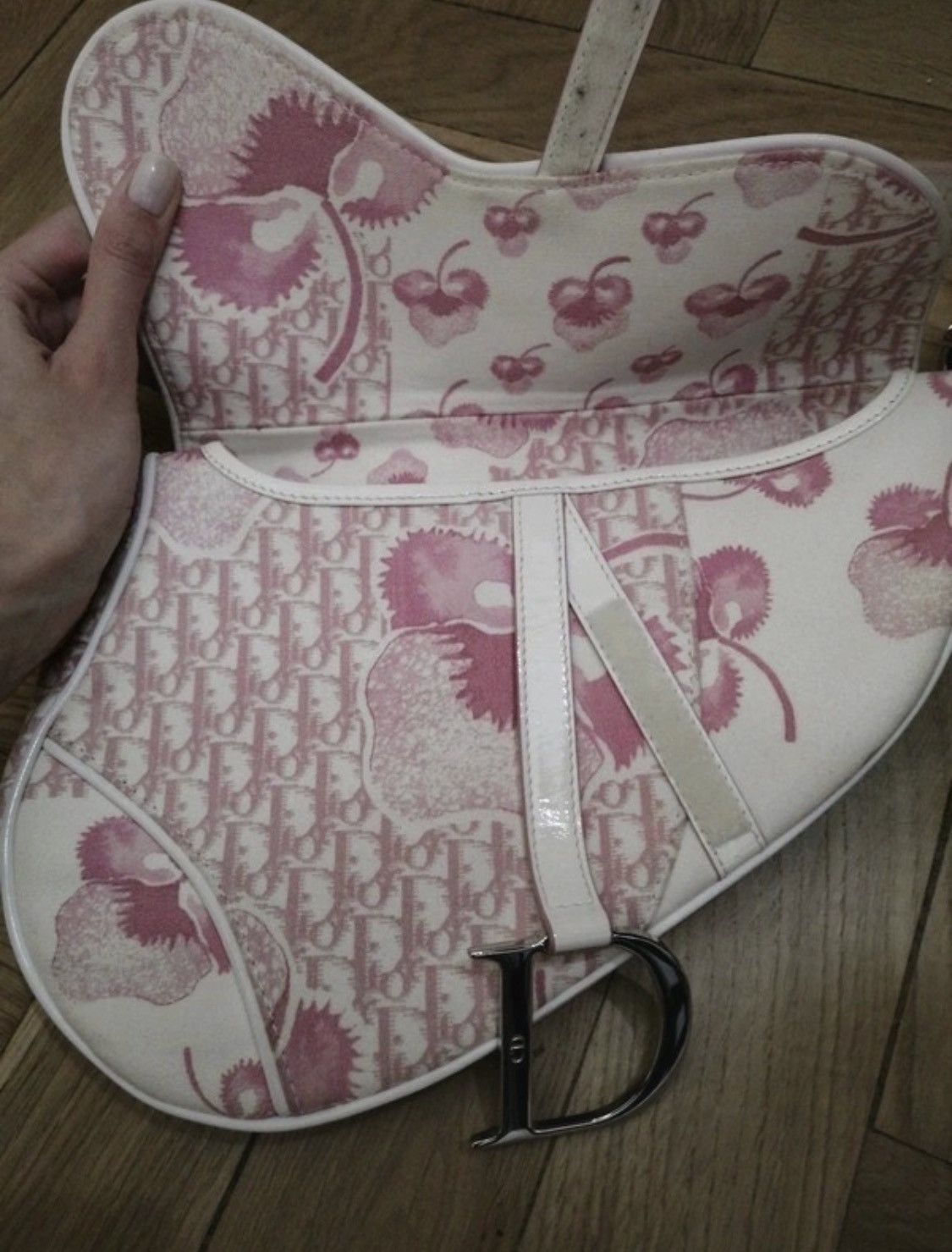 Other Christian DIOR Girly Saddle Pink Bag Trotter Vintage Size ONE SIZE - 7 Thumbnail
