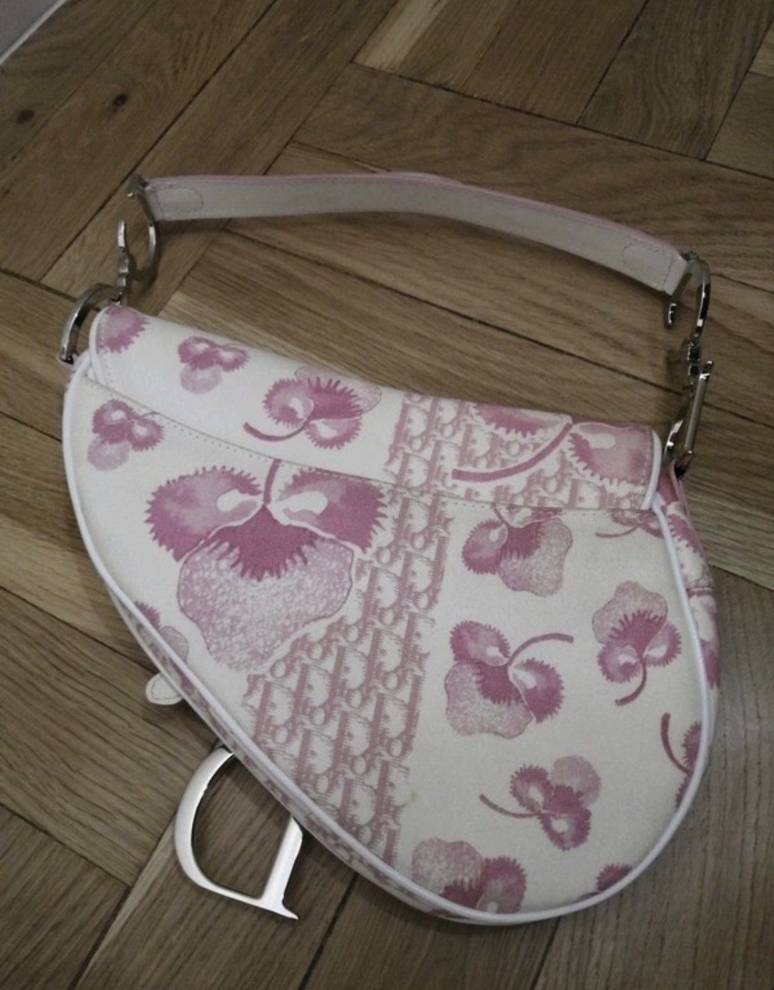 Other Christian DIOR Girly Saddle Pink Bag Trotter Vintage Size ONE SIZE - 3 Thumbnail