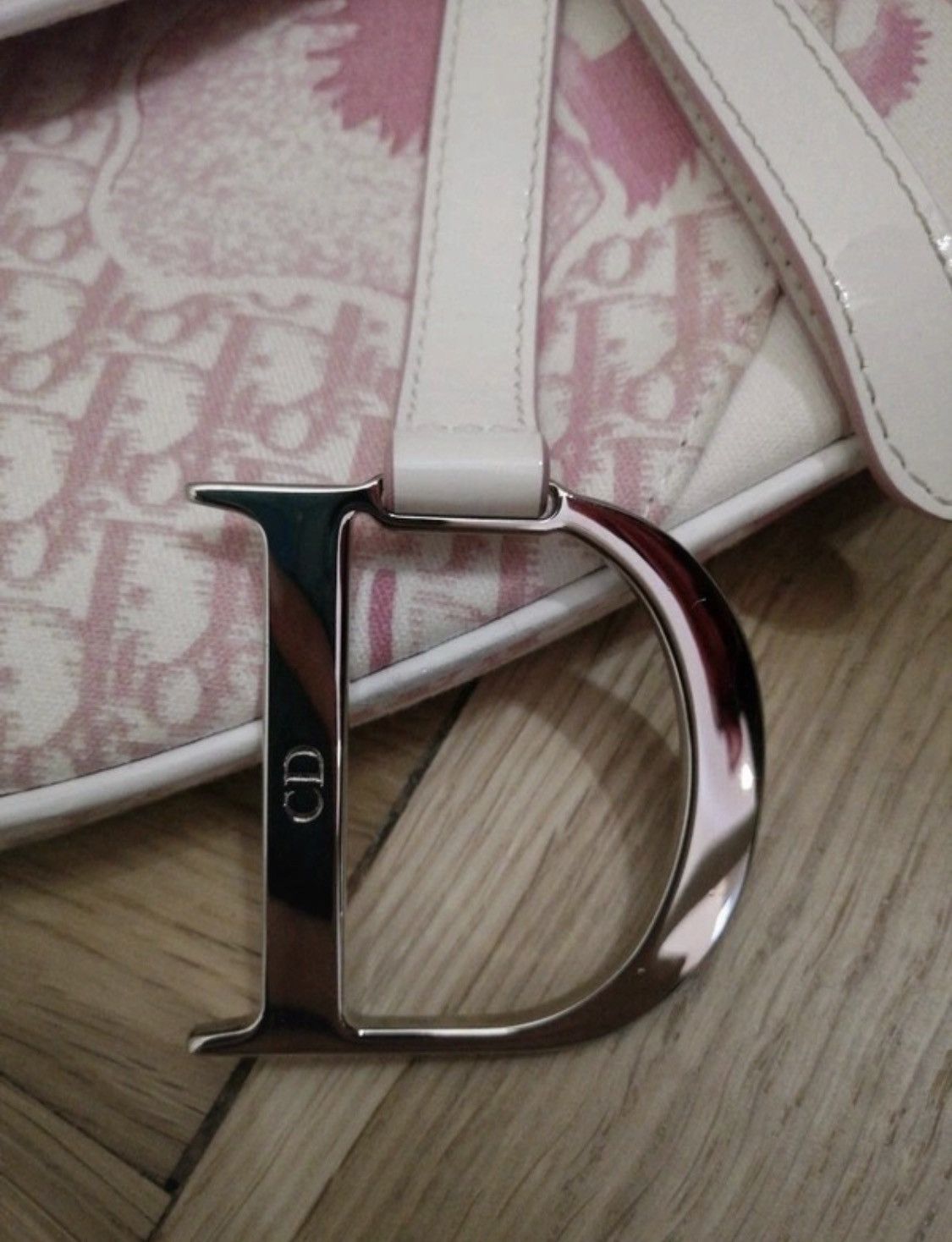 Other Christian DIOR Girly Saddle Pink Bag Trotter Vintage Size ONE SIZE - 6 Thumbnail