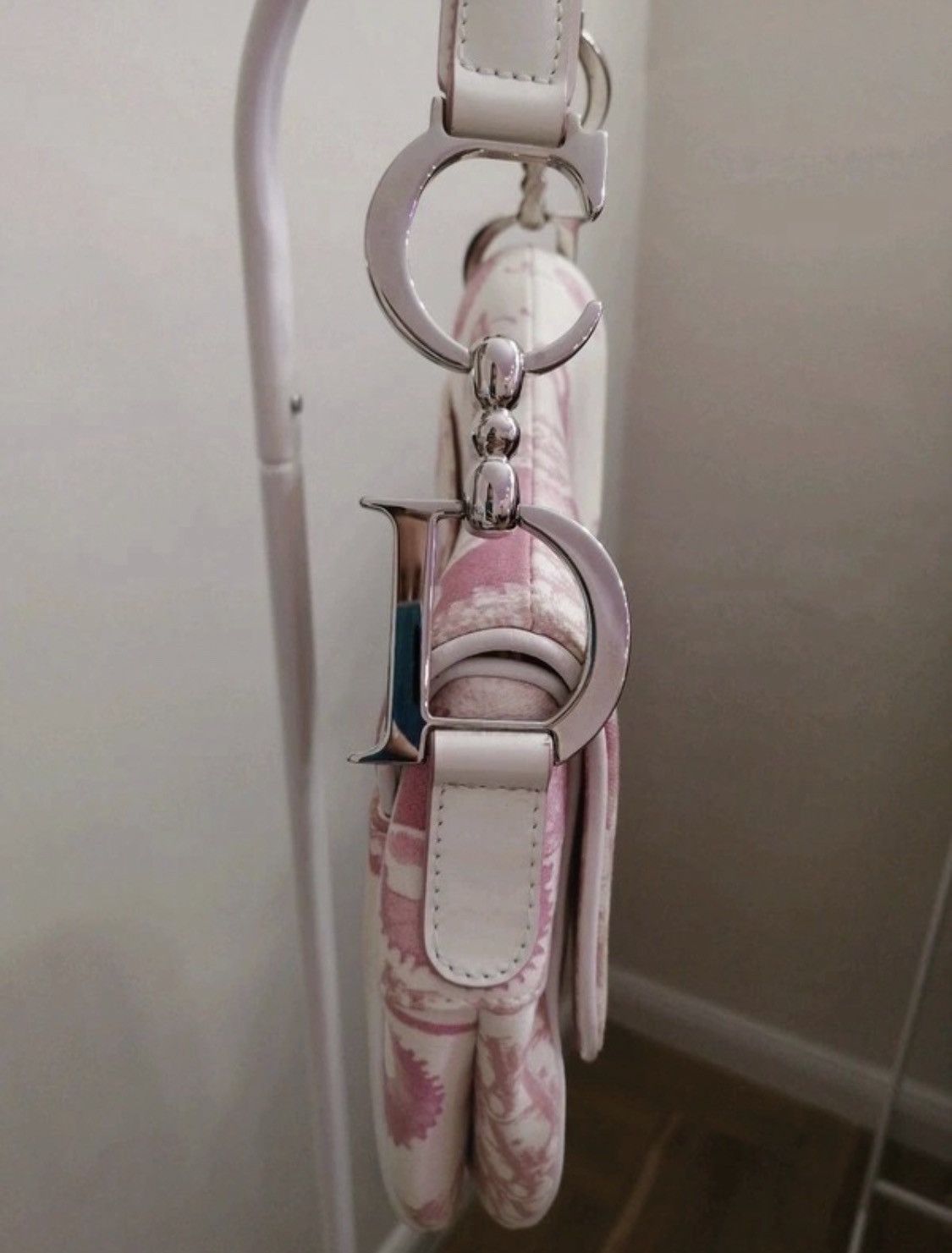 Other Christian DIOR Girly Saddle Pink Bag Trotter Vintage Size ONE SIZE - 5 Thumbnail