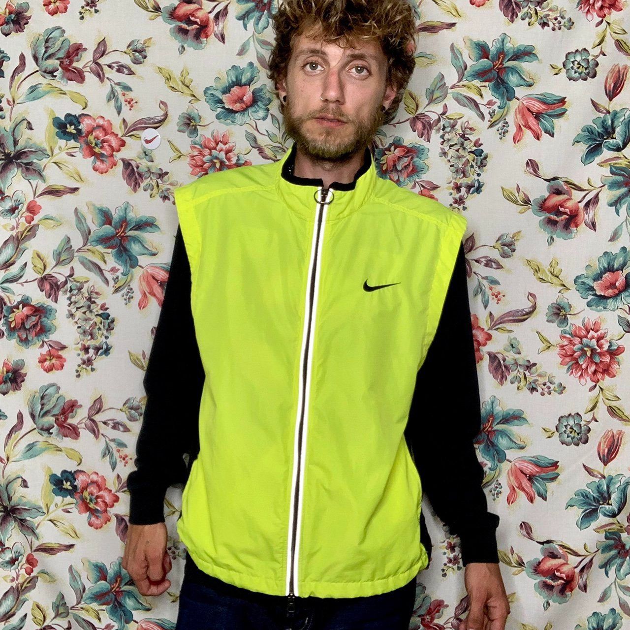 Nike 90s nike hi vis runners vest jacket Grailed