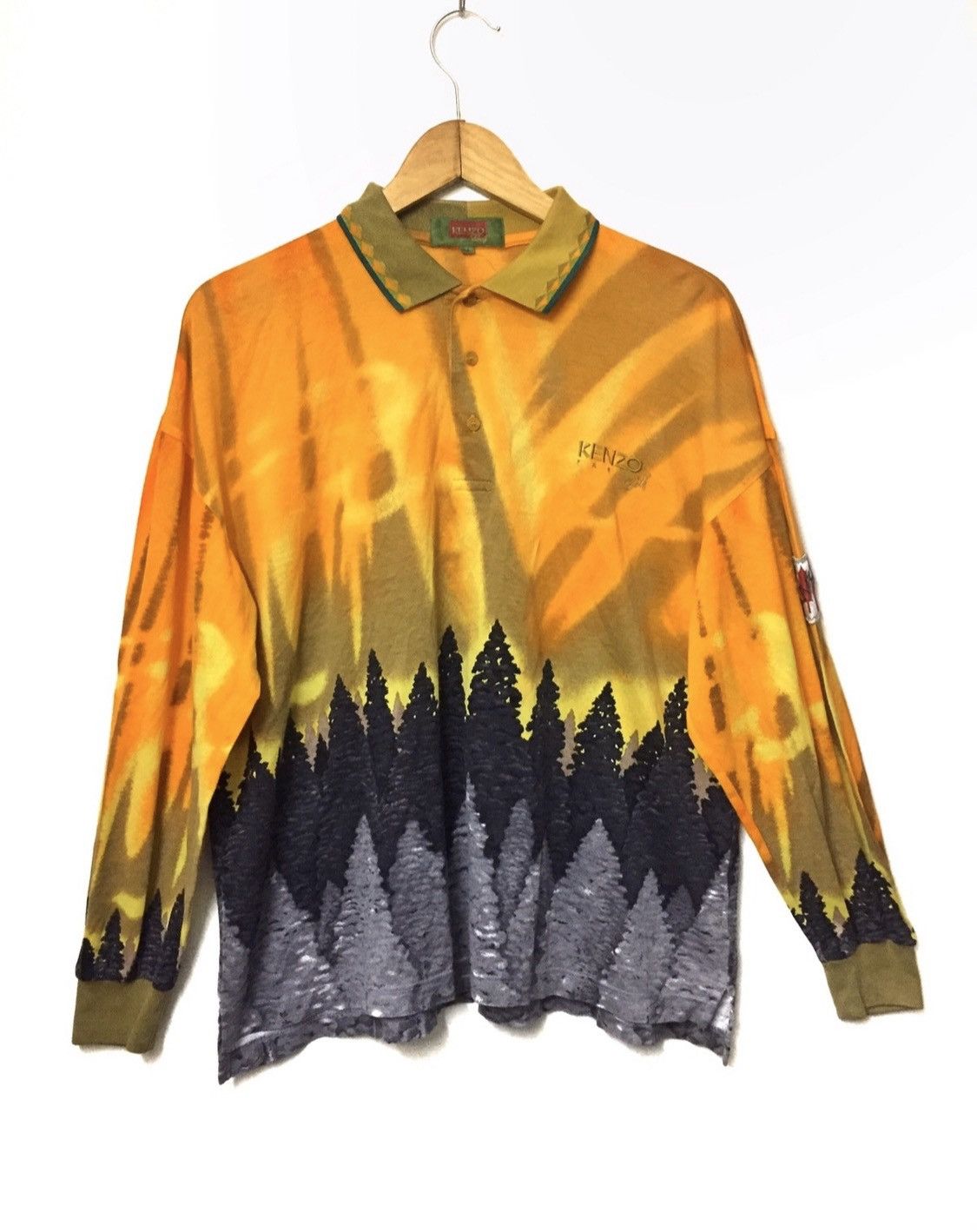 Kenzo Vintage Kenzo Golf Fullprint Canadian Patch Size US L / EU 52-54 / 3 - 1 Thumbnail