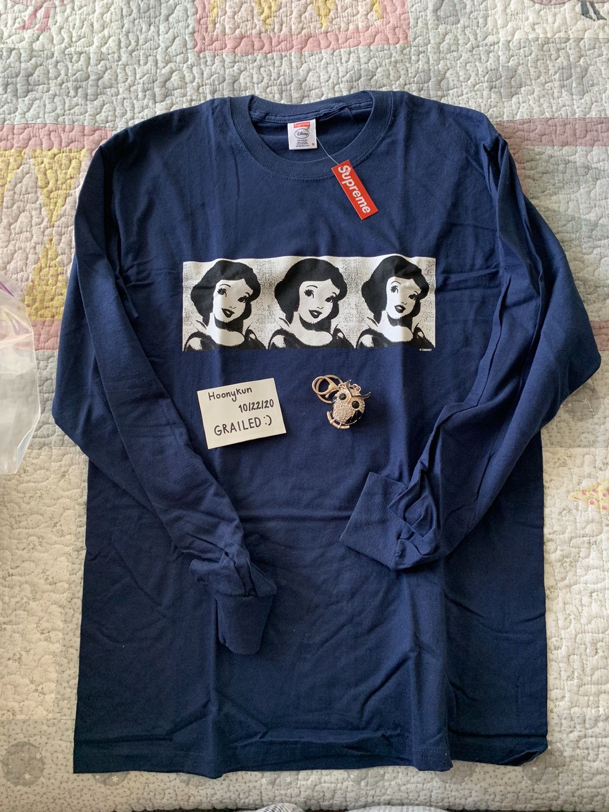 Supreme snow white long sleeve sale