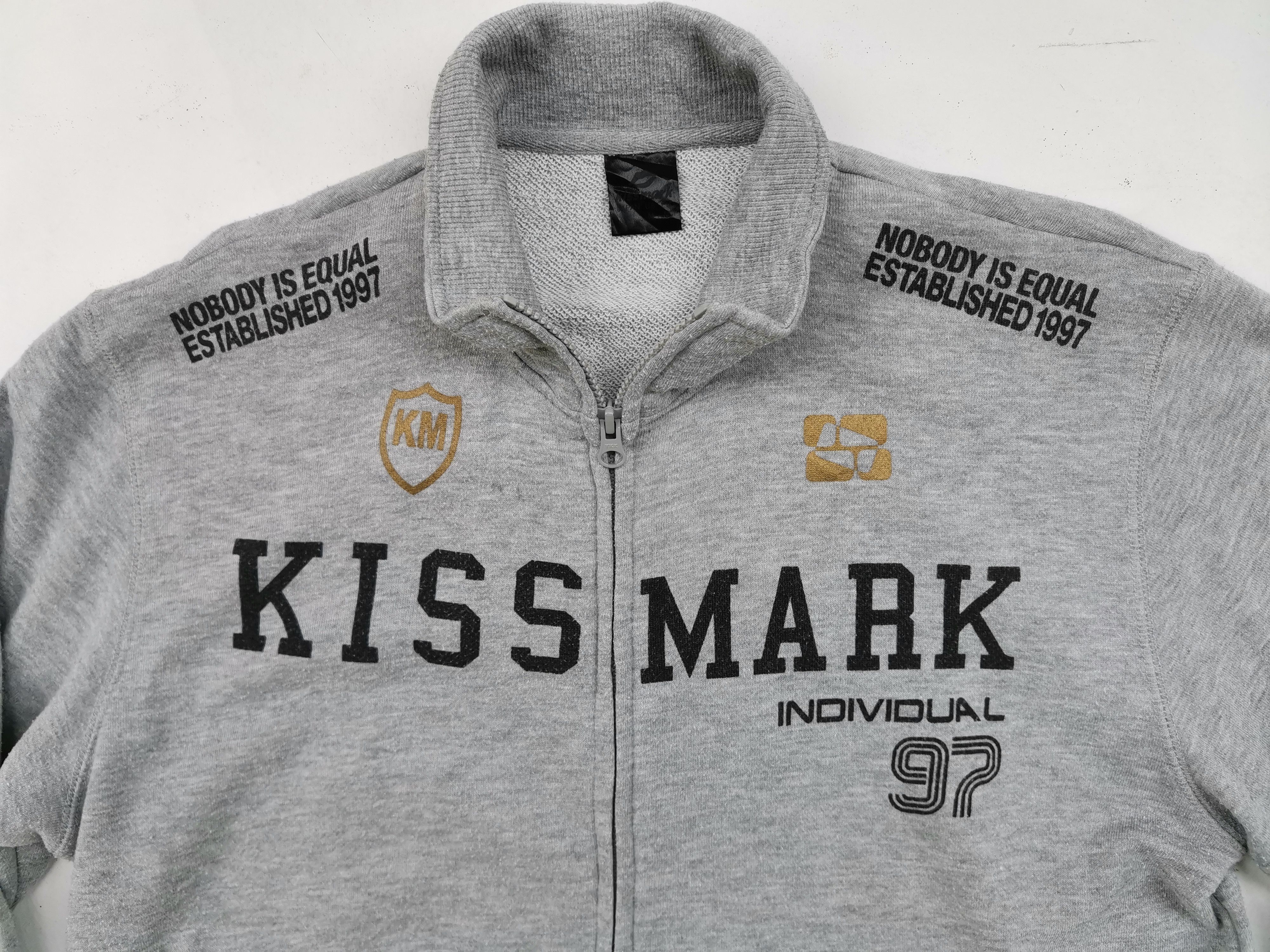 Japanese Brand Kiss Mark Individual 97 Big Logo Sweaters Size US L / EU 52-54 / 3 - 5 Thumbnail